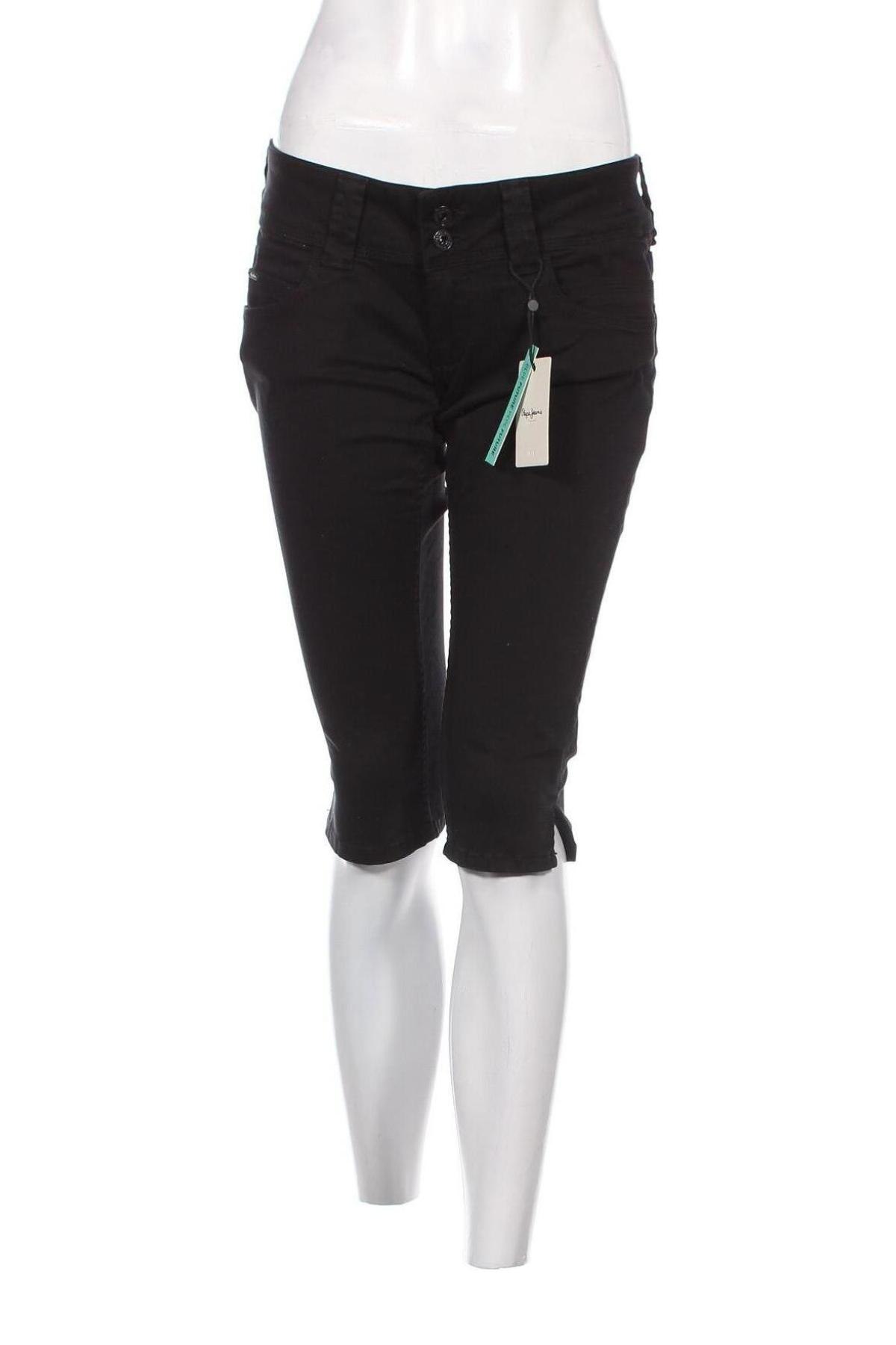 Pantaloni scurți de femei Pepe Jeans, Mărime L, Culoare Negru, Preț 142,10 Lei