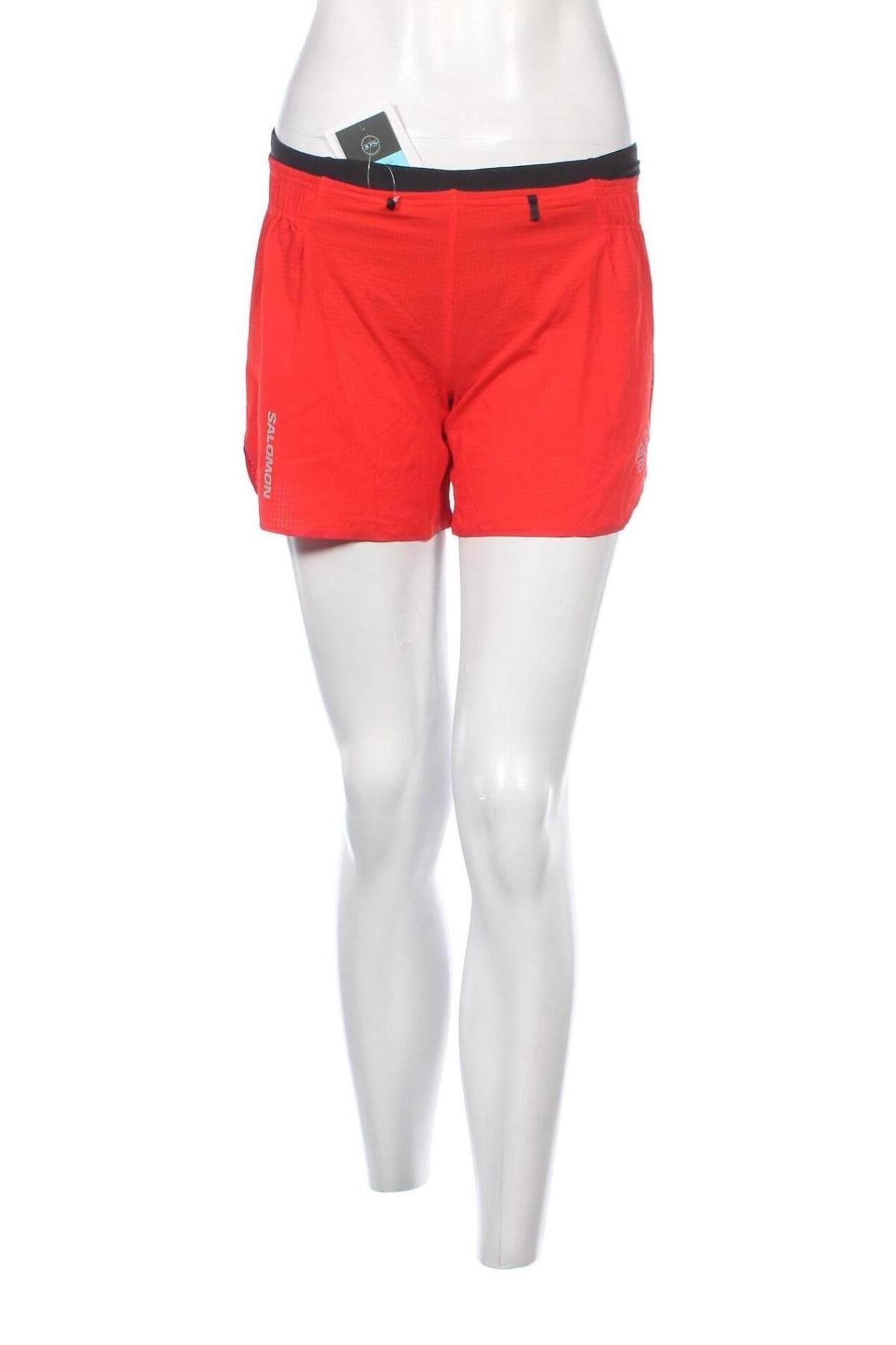 Γυναικείο κοντό παντελόνι Salomon, Μέγεθος S, Χρώμα Κόκκινο, Τιμή 21,03 €