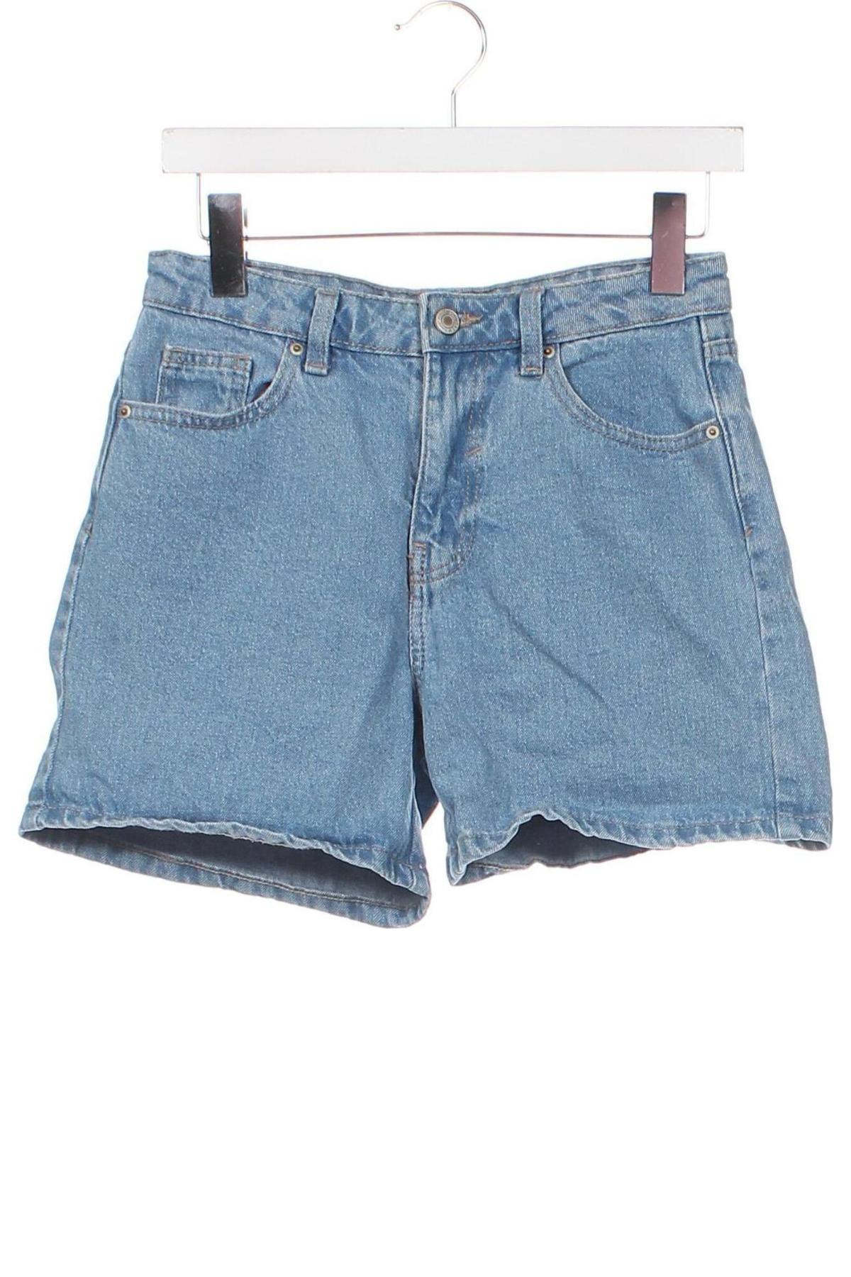 Pantaloni scurți de femei Sinsay, Mărime XS, Culoare Albastru, Preț 26,17 Lei