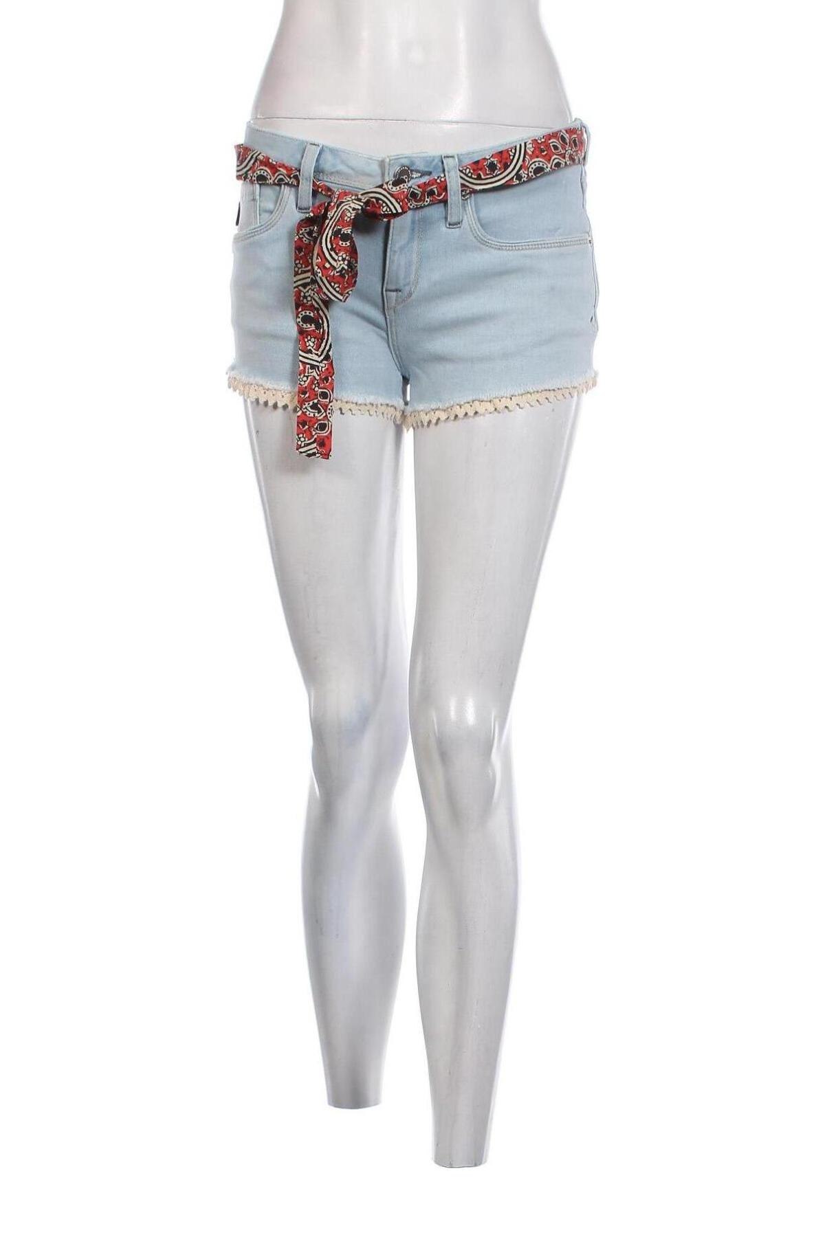 Γυναικείο κοντό παντελόνι Superdry, Μέγεθος S, Χρώμα Μπλέ, Τιμή 10,82 €