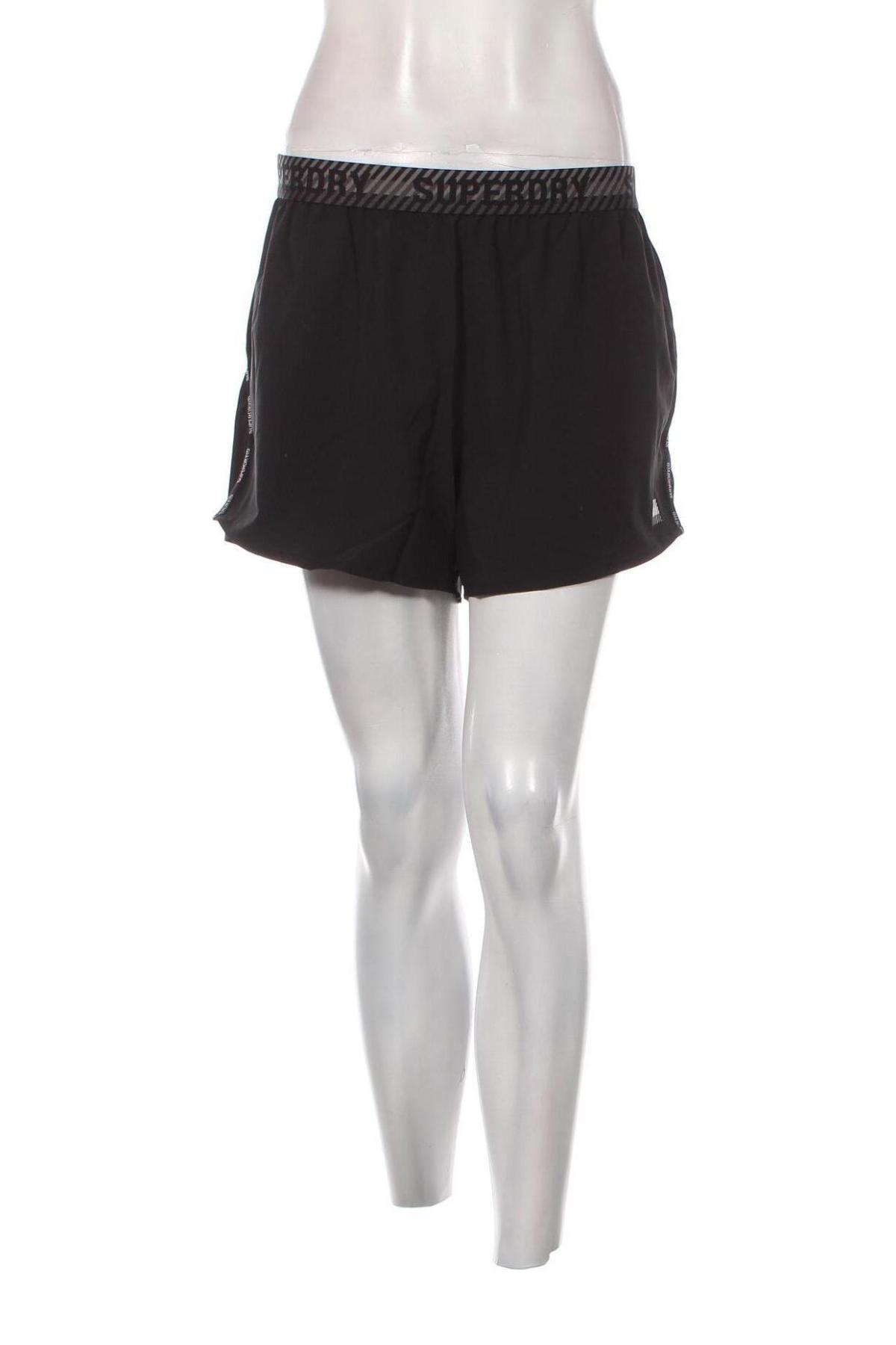 Γυναικείο κοντό παντελόνι Superdry, Μέγεθος L, Χρώμα Μαύρο, Τιμή 36,08 €