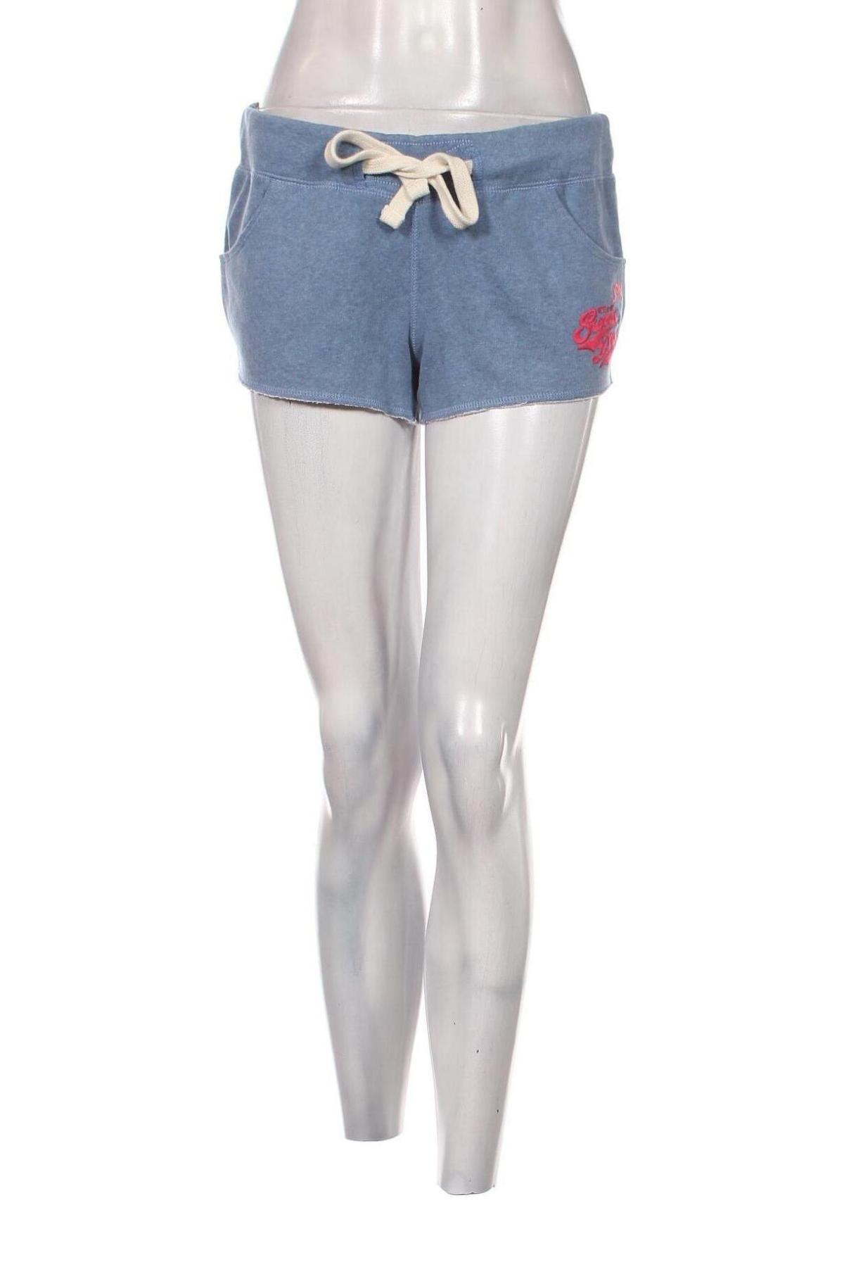 Γυναικείο κοντό παντελόνι Superdry, Μέγεθος S, Χρώμα Μπλέ, Τιμή 24,42 €