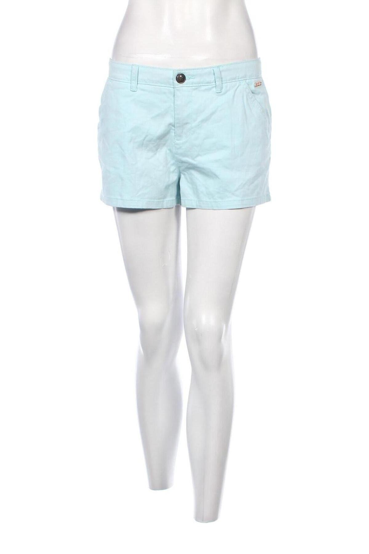 Дамски къс панталон Superdry, Размер M, Цвят Син, Цена 41,58 лв.