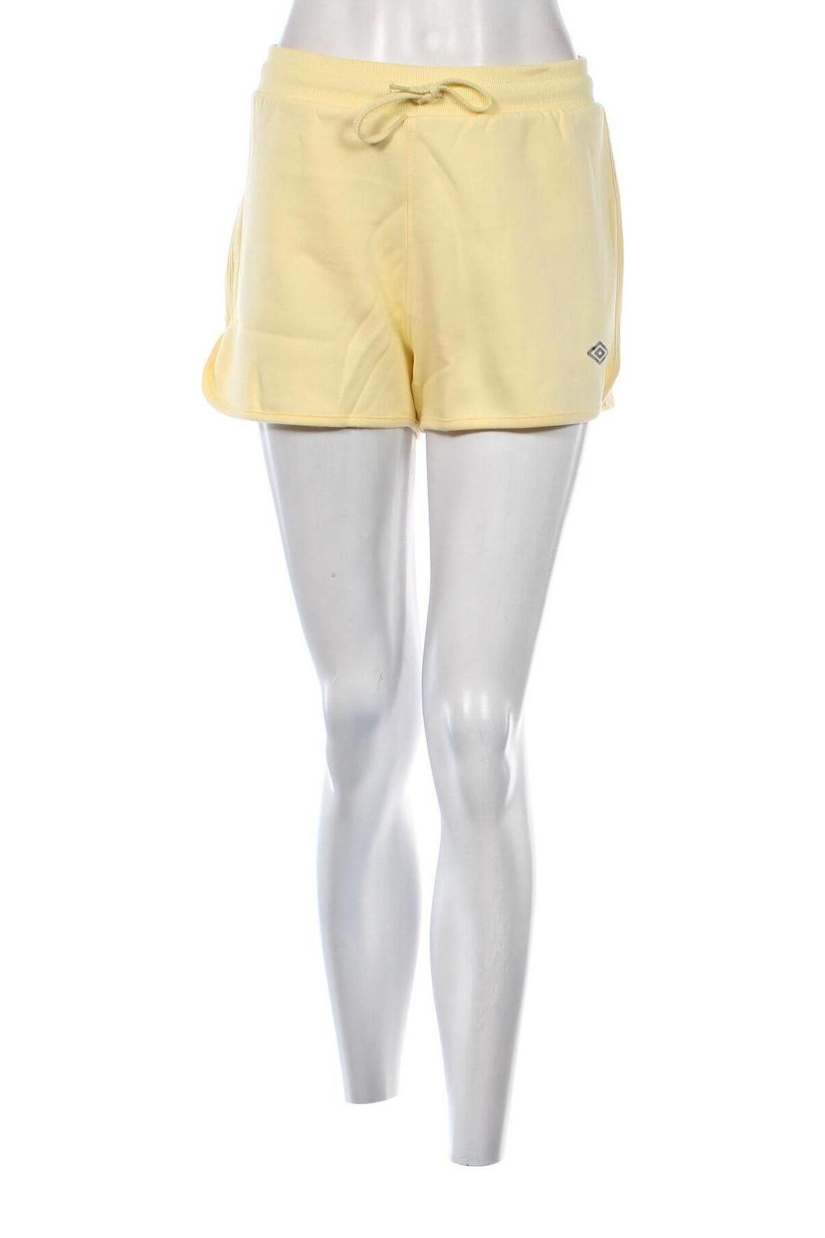 Γυναικείο κοντό παντελόνι Umbro, Μέγεθος L, Χρώμα Κίτρινο, Τιμή 7,14 €