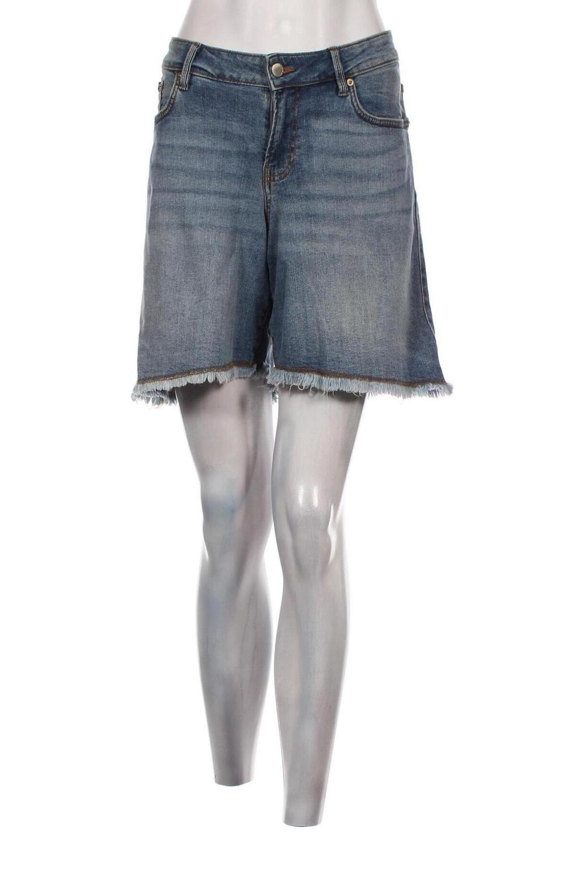 Γυναικείο κοντό παντελόνι Violeta by Mango, Μέγεθος L, Χρώμα Μπλέ, Τιμή 9,22 €