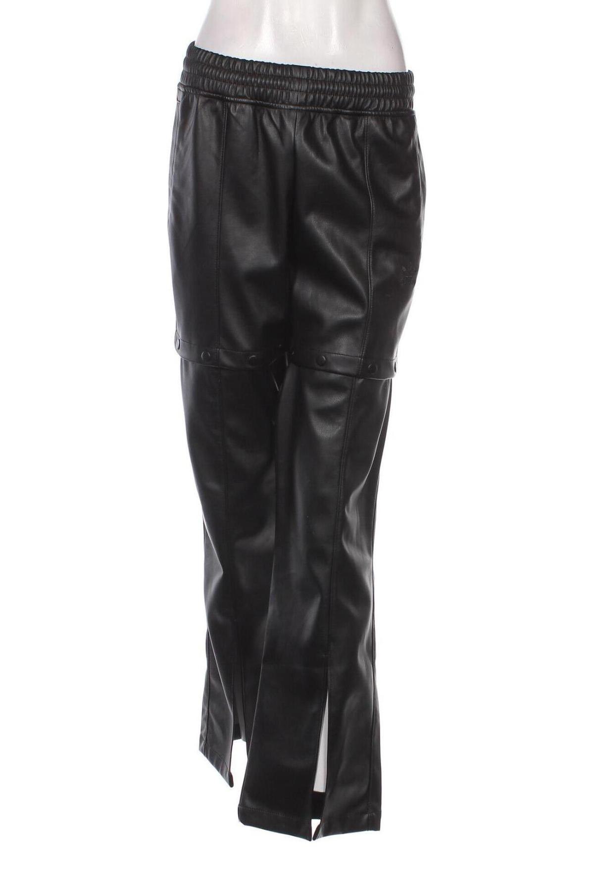 Γυναικείο παντελόνι δερμάτινο Adidas, Μέγεθος S, Χρώμα Μαύρο, Τιμή 28,14 €