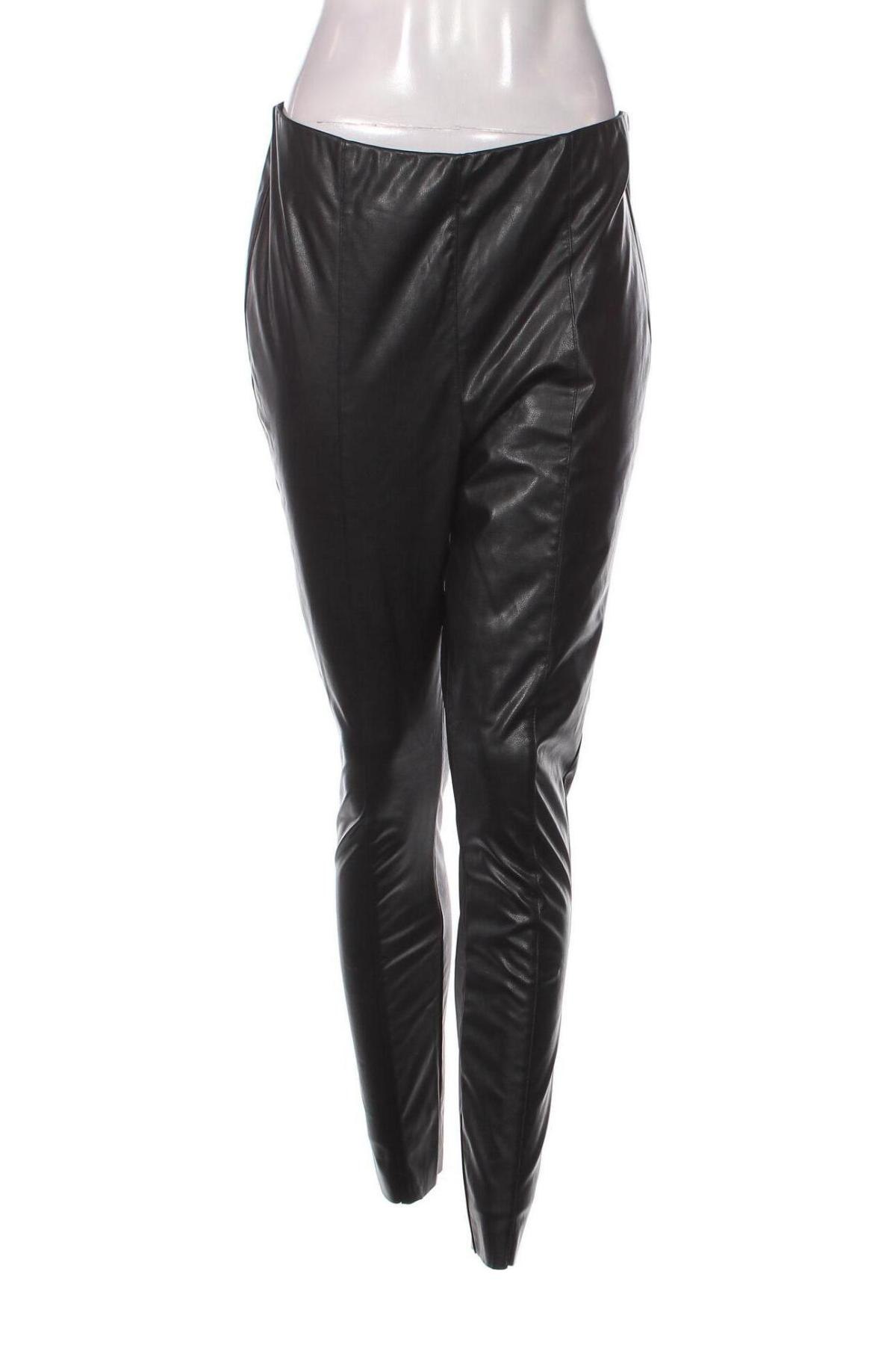 Dámské kožené kalhoty  H&M, Velikost XL, Barva Černá, Cena  84,00 Kč