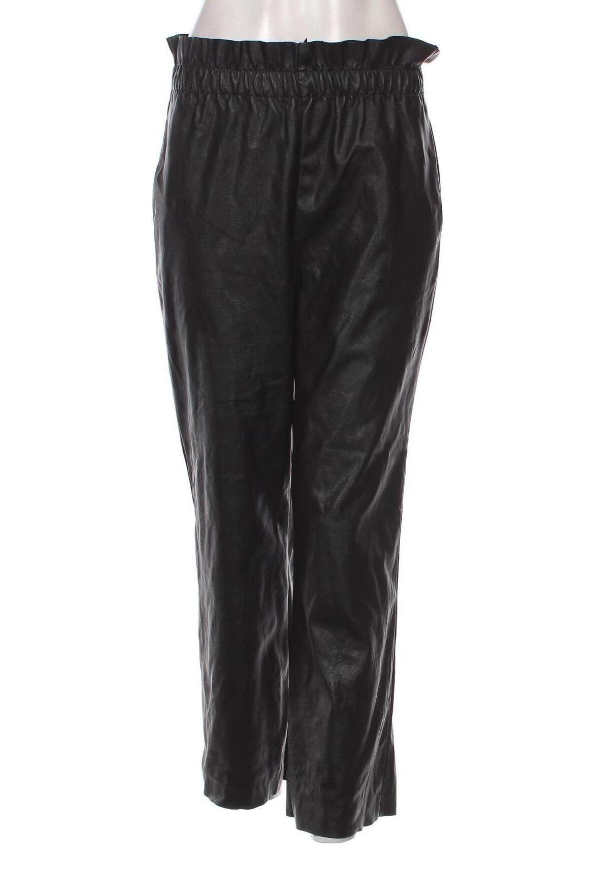 Γυναικείο παντελόνι δερμάτινο H&M Divided, Μέγεθος M, Χρώμα Μαύρο, Τιμή 5,56 €