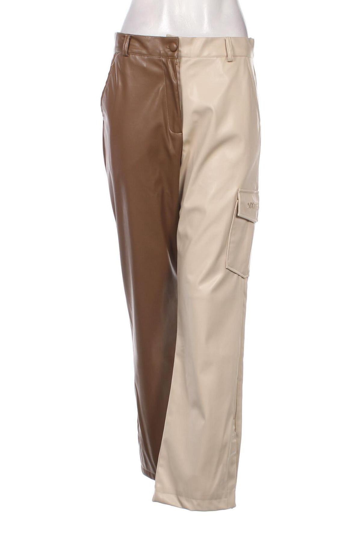 Дамски кожен панталон Sixth June, Размер M, Цвят Многоцветен, Цена 93,00 лв.