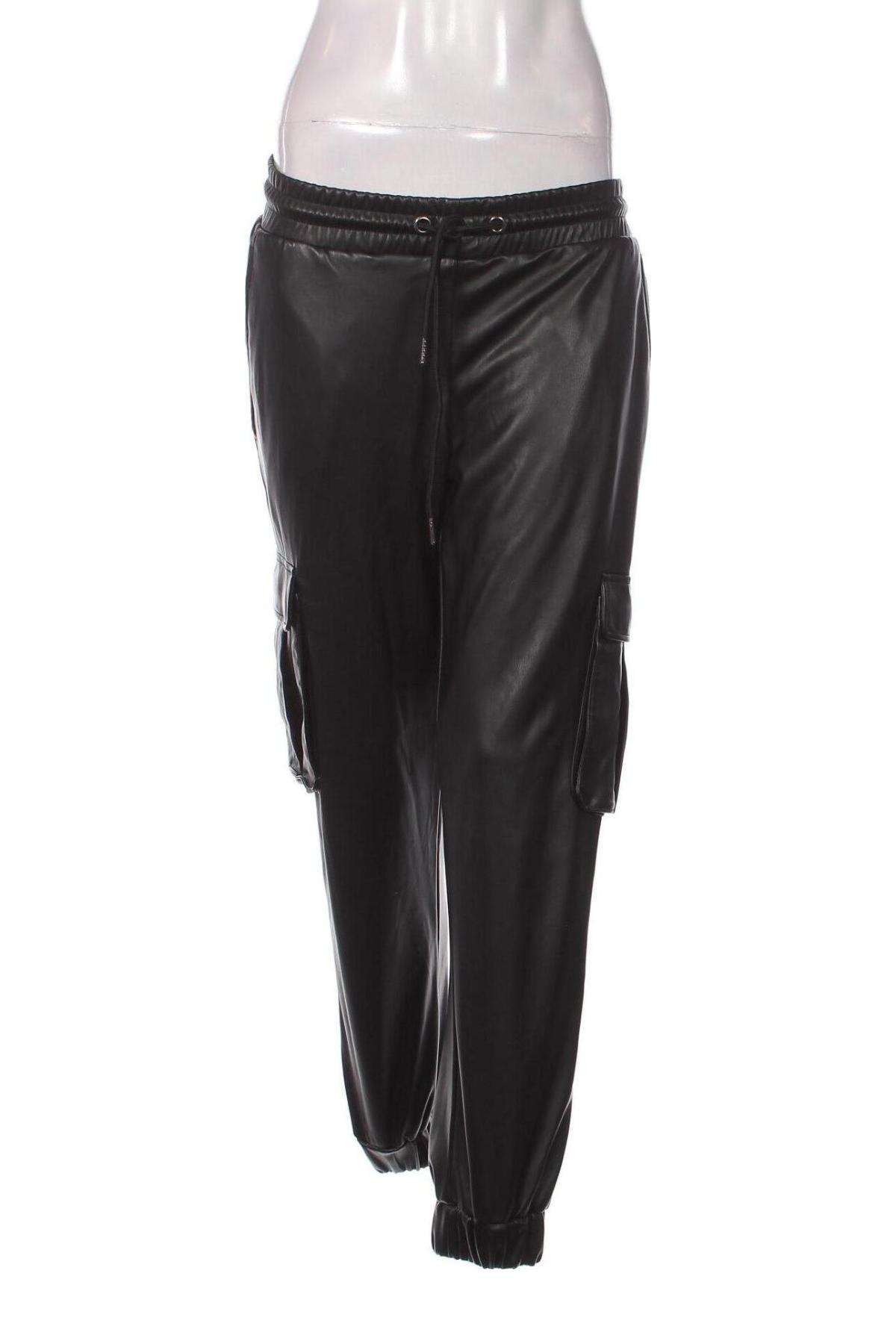Дамски кожен панталон Urban Classics, Размер S, Цвят Черен, Цена 23,86 лв.