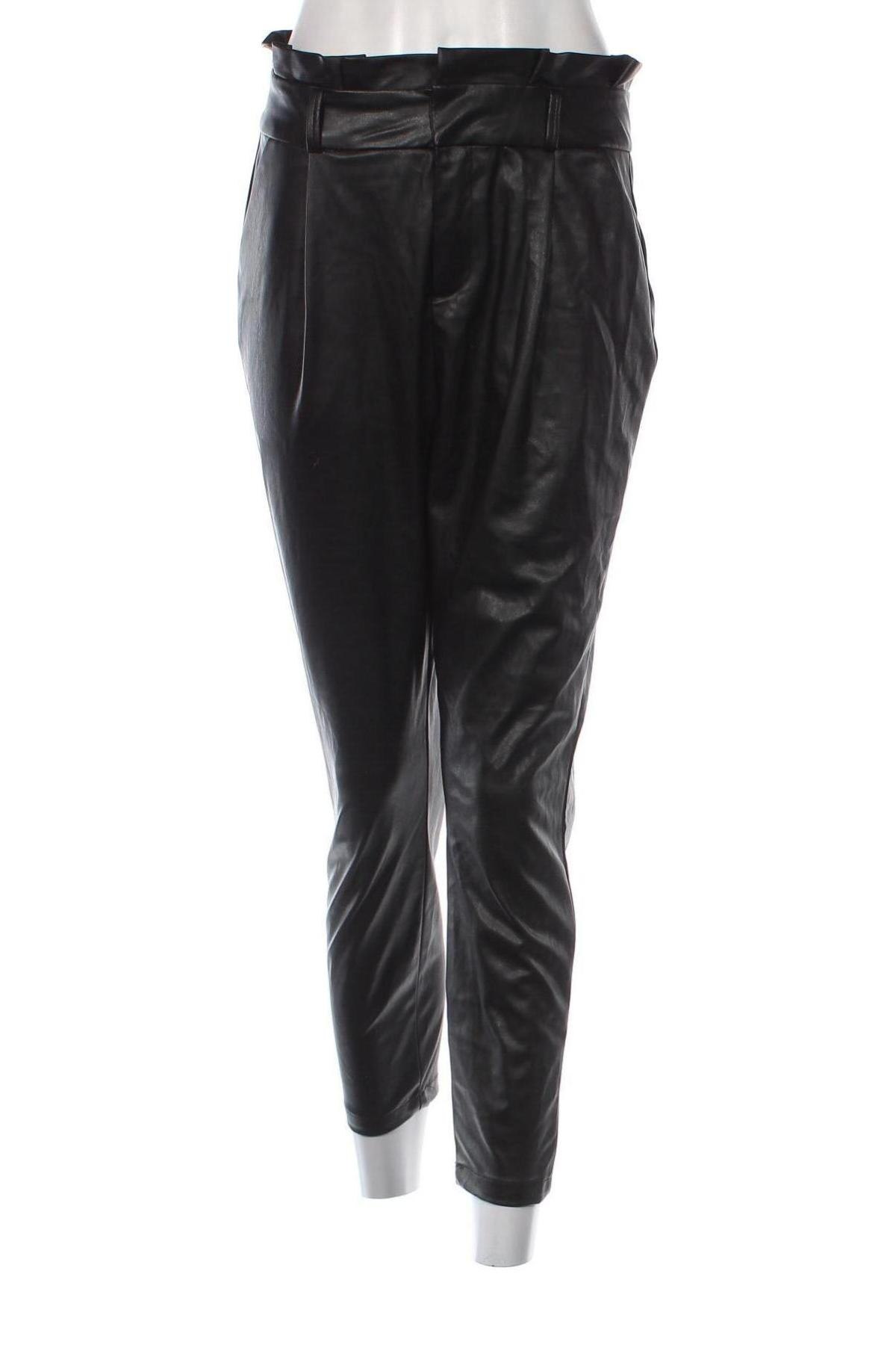 Γυναικείο παντελόνι δερμάτινο Vero Moda, Μέγεθος S, Χρώμα Μαύρο, Τιμή 4,84 €