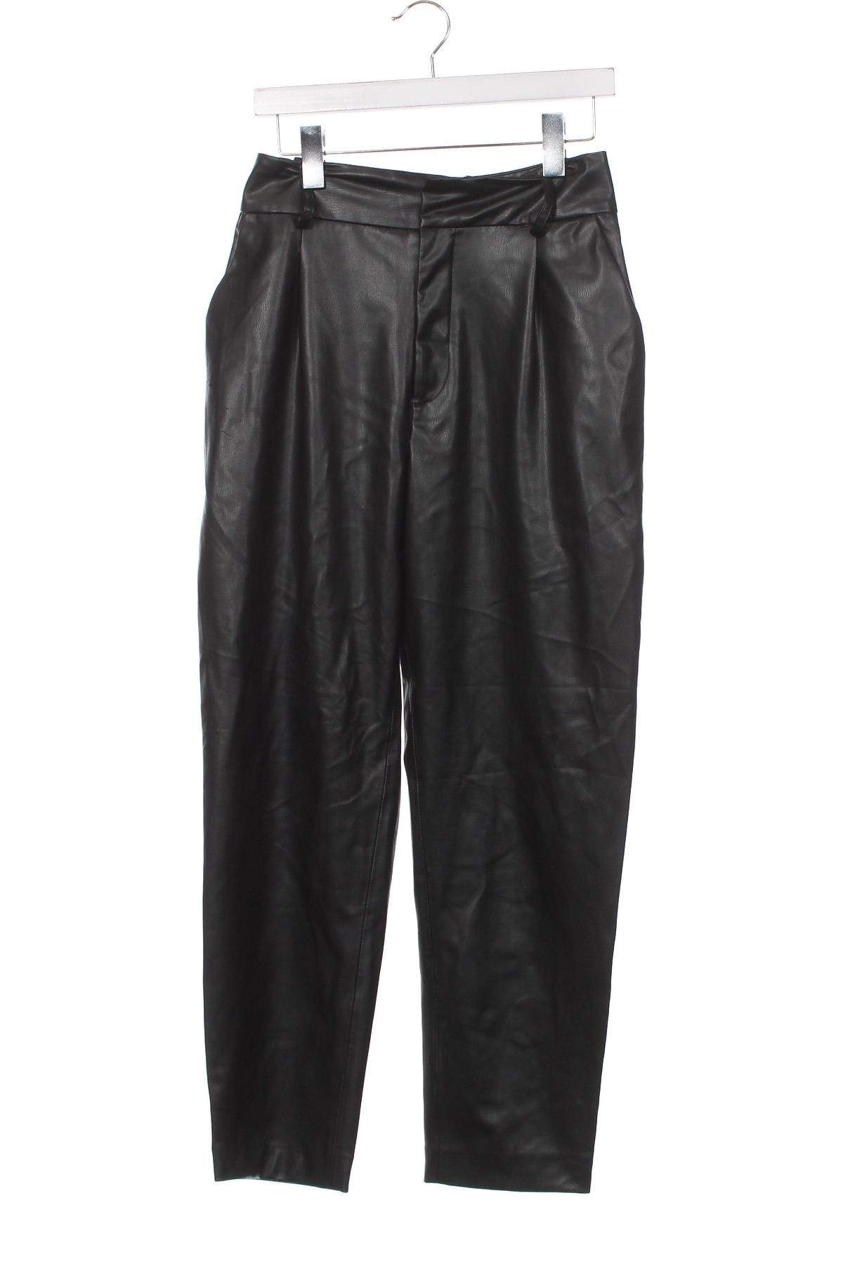 Damen Lederhose Zara, Größe S, Farbe Schwarz, Preis 6,58 €
