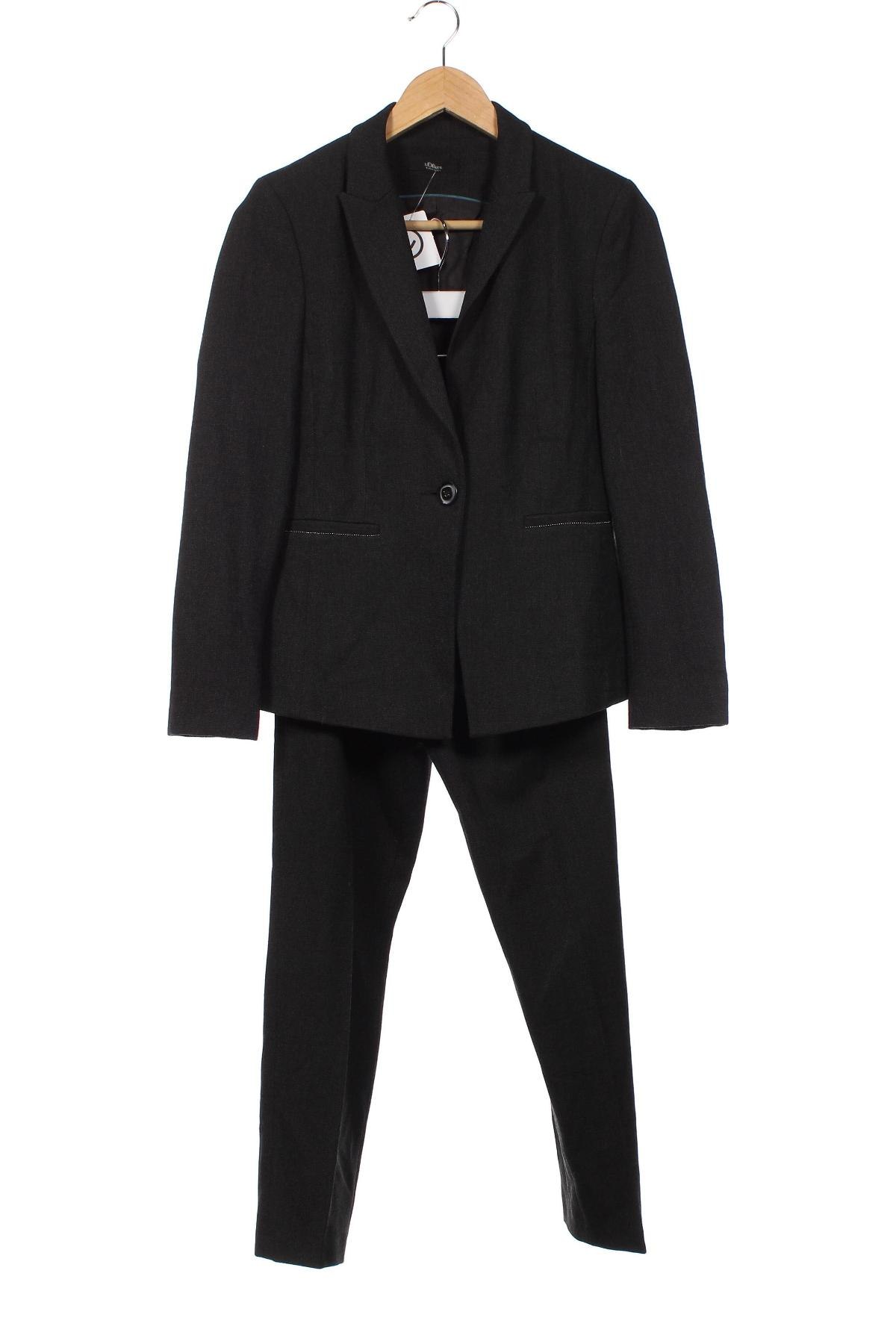 Damen Kostüm S.Oliver Black Label, Größe XS, Farbe Grau, Preis 69,90 €