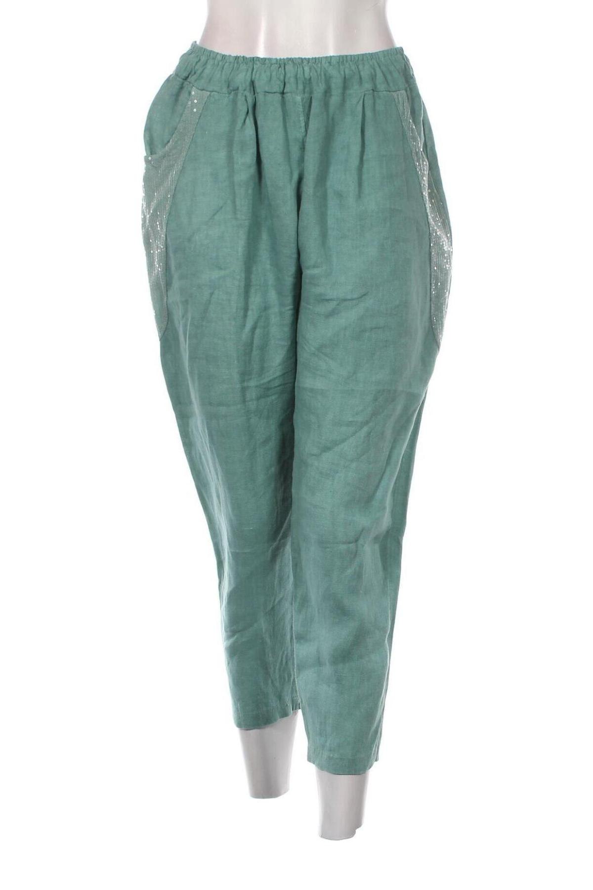 Dámské kalhoty , Velikost M, Barva Zelená, Cena  206,00 Kč