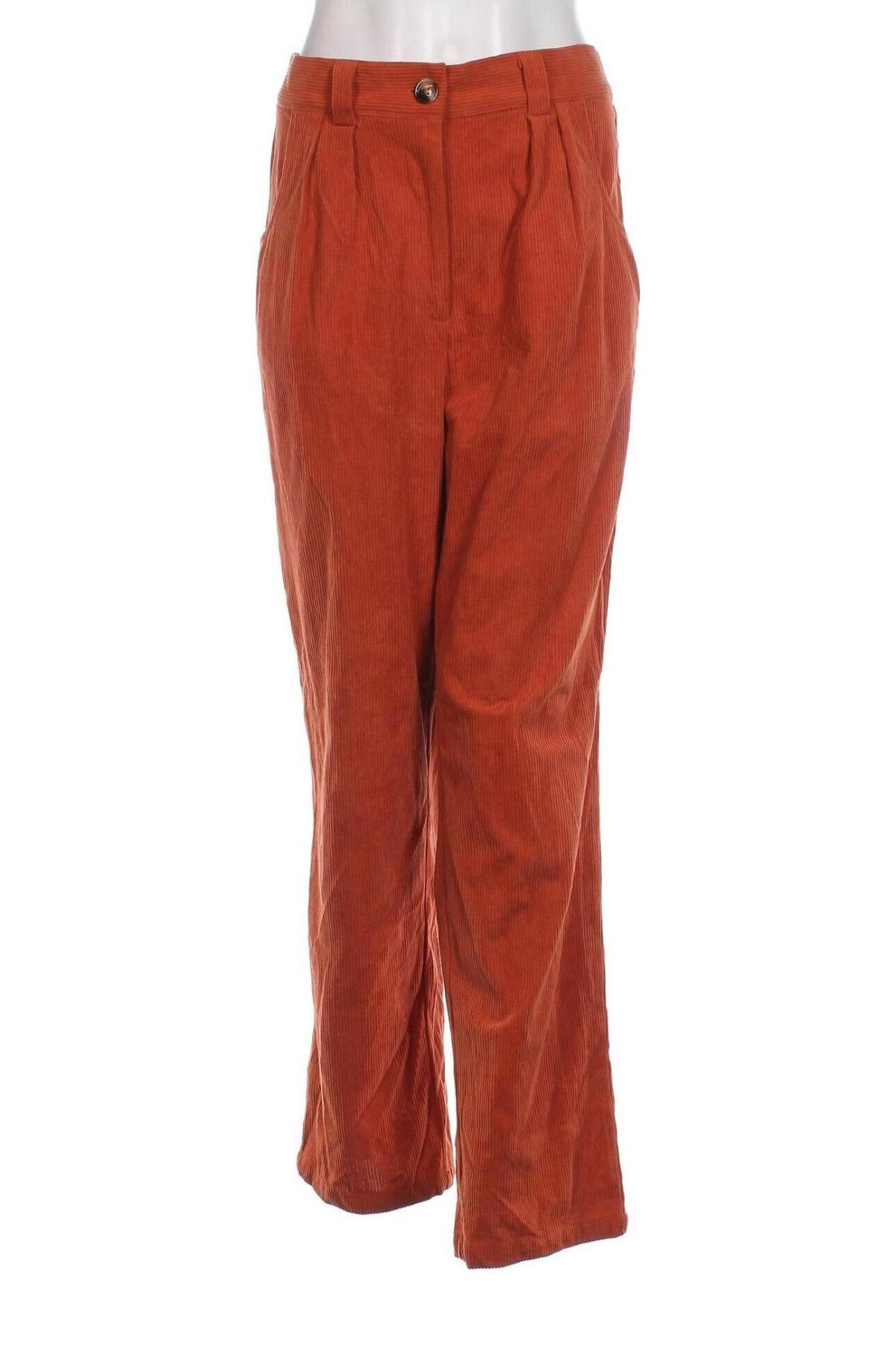 Γυναικείο κοτλέ παντελόνι, Μέγεθος L, Χρώμα Πορτοκαλί, Τιμή 5,38 €