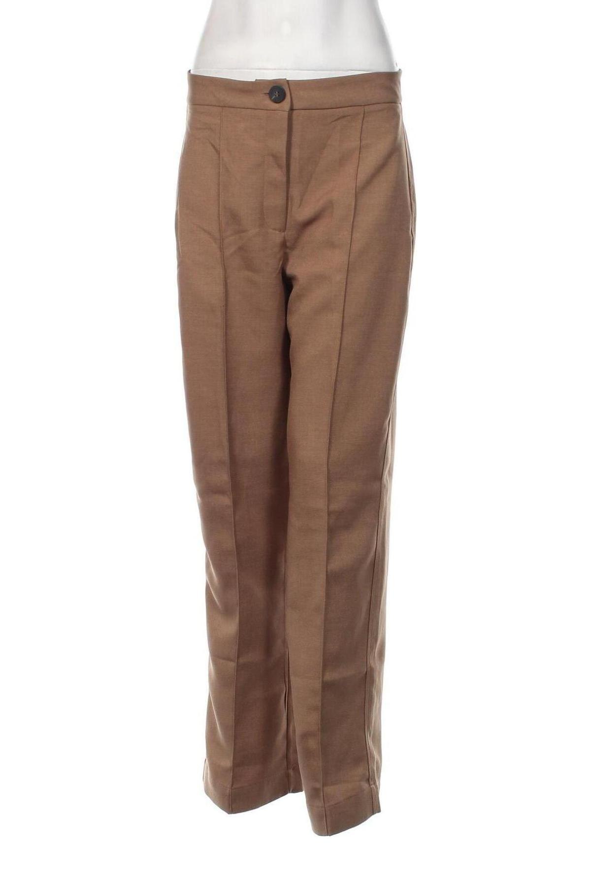 Pantaloni de femei Bershka, Mărime M, Culoare Maro, Preț 74,81 Lei