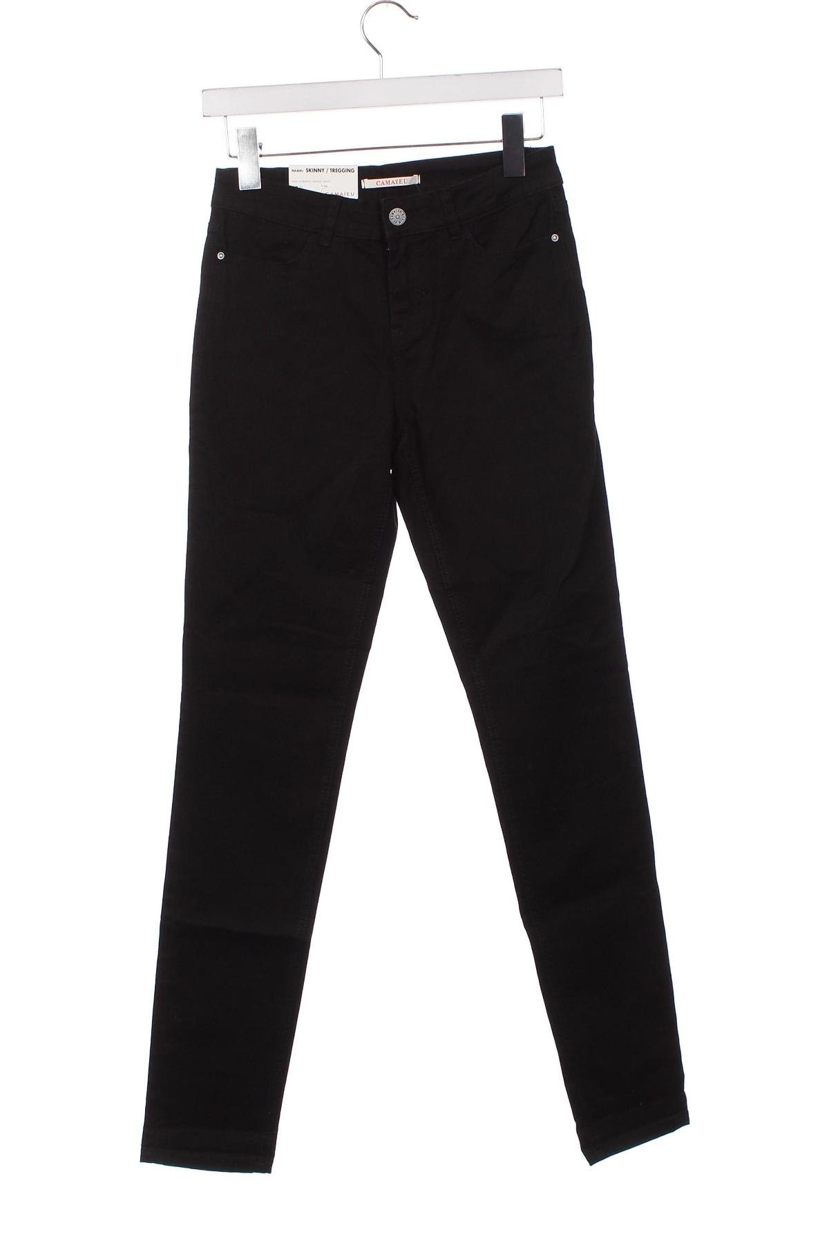Дамски панталон Camaieu, Размер XS, Цвят Черен, Цена 26,68 лв.