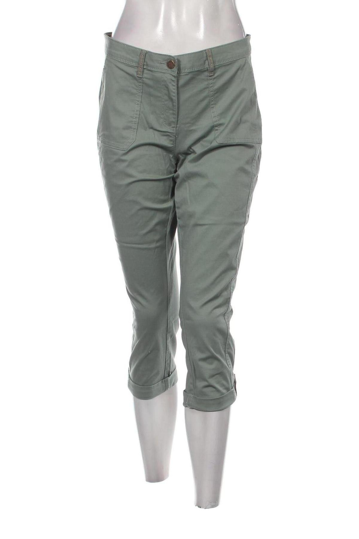 Pantaloni de femei Camaieu, Mărime M, Culoare Verde, Preț 151,32 Lei