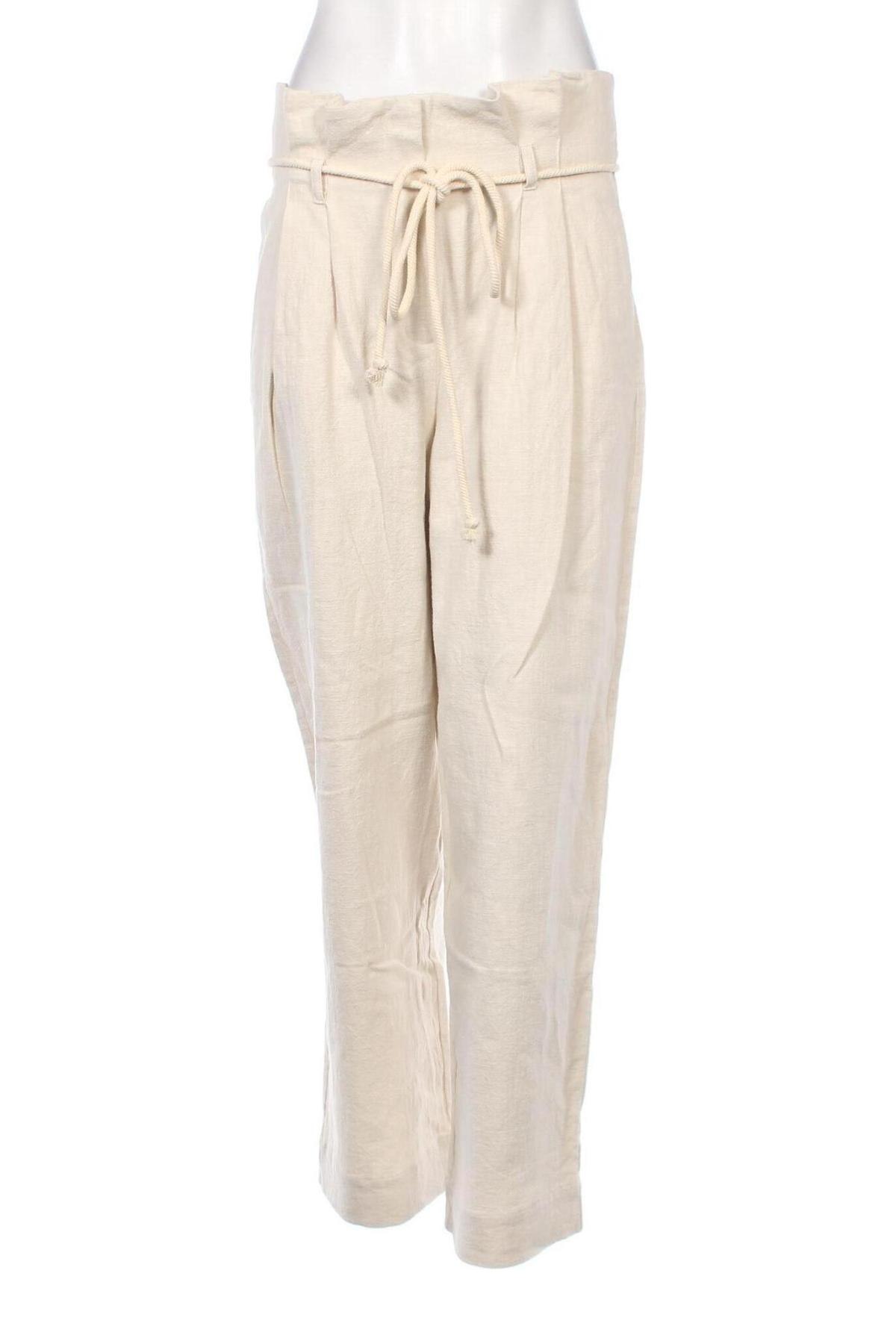 Γυναικείο παντελόνι Camaieu, Μέγεθος M, Χρώμα Εκρού, Τιμή 23,71 €