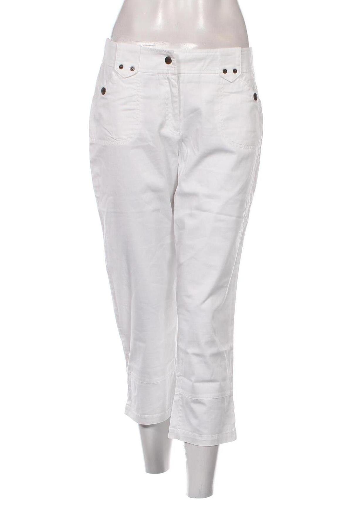 Pantaloni de femei Cheer, Mărime M, Culoare Alb, Preț 151,32 Lei