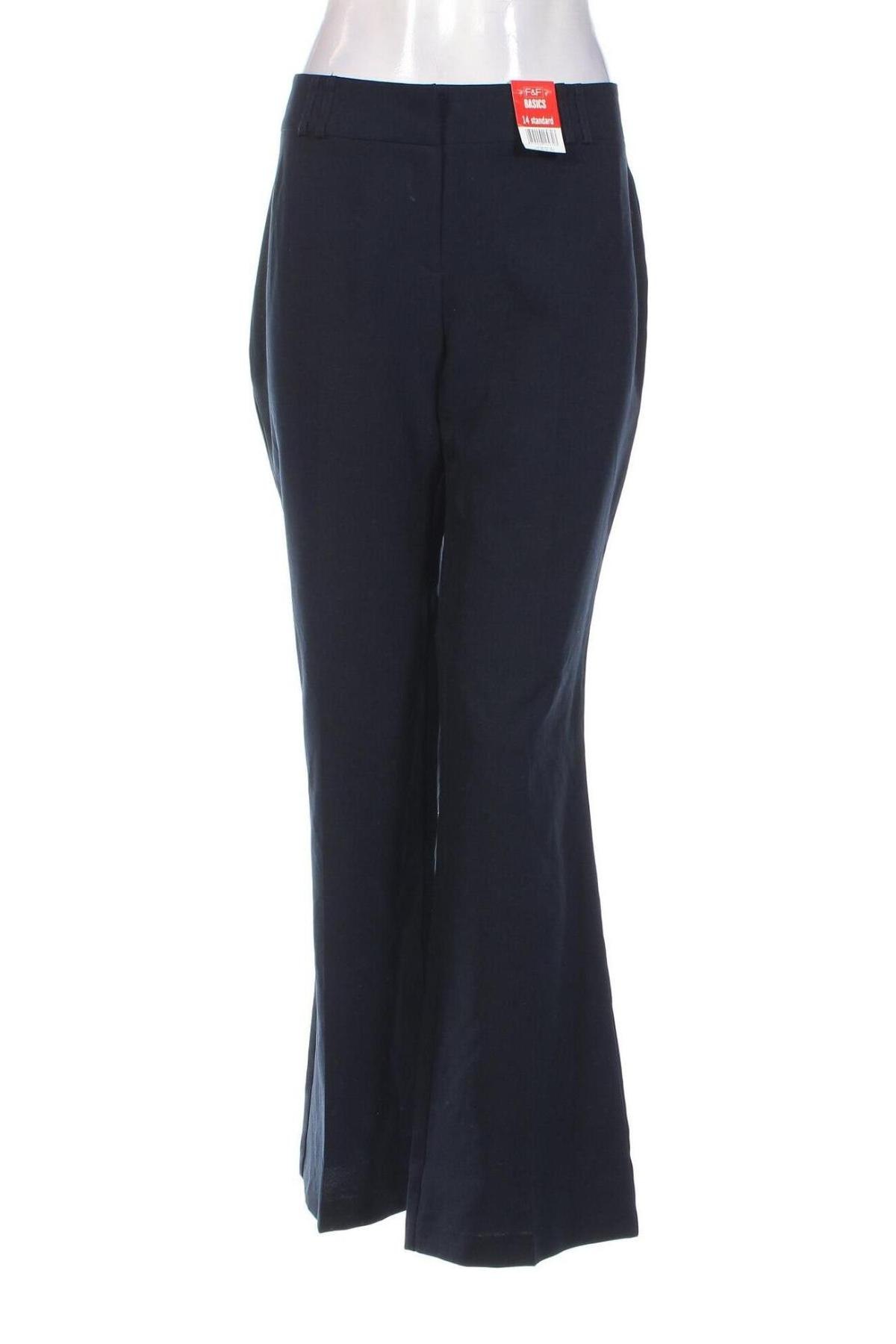 Γυναικείο παντελόνι F&F, Μέγεθος L, Χρώμα Μπλέ, Τιμή 13,17 €