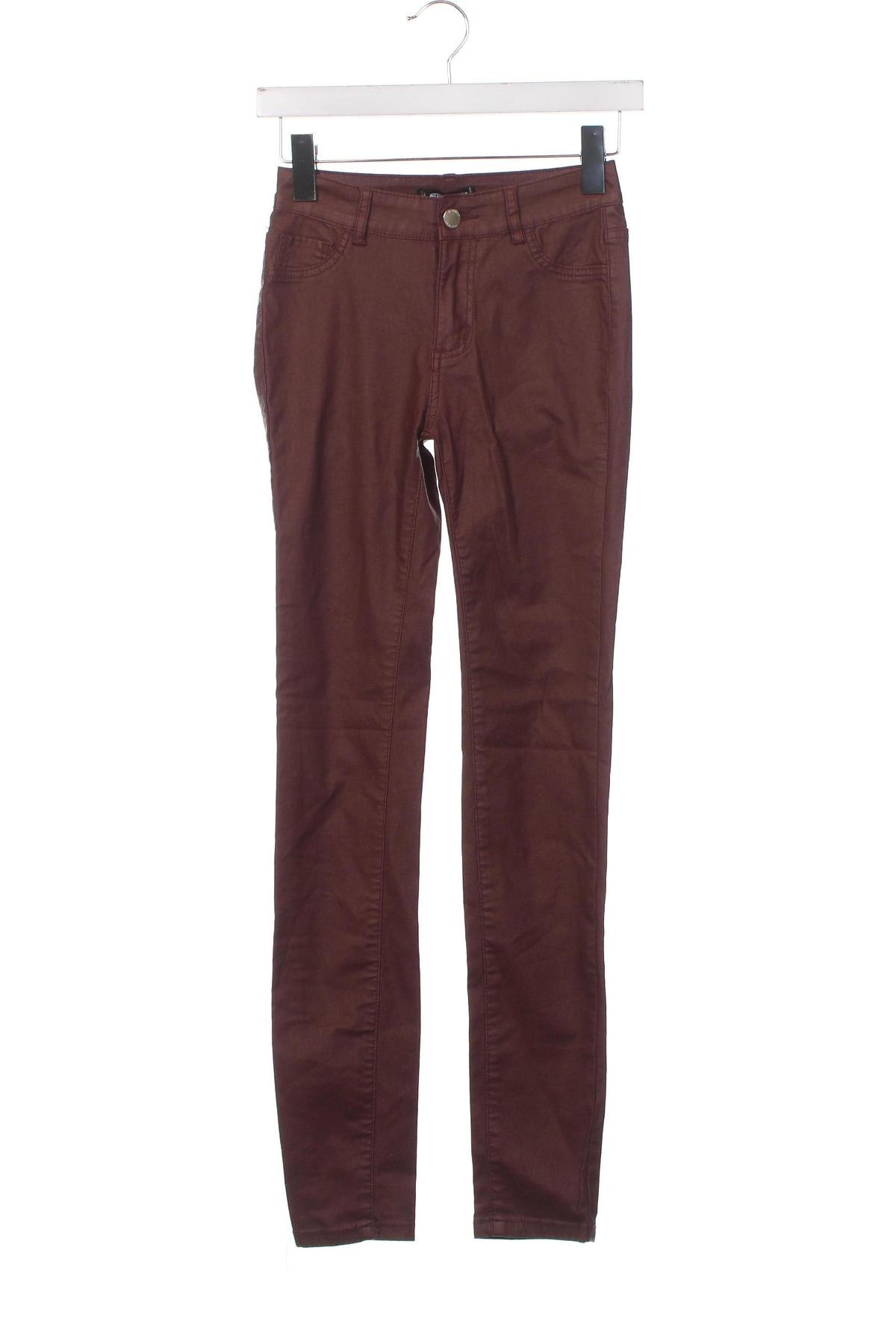 Pantaloni de femei Fb Sister, Mărime XS, Culoare Maro, Preț 95,39 Lei