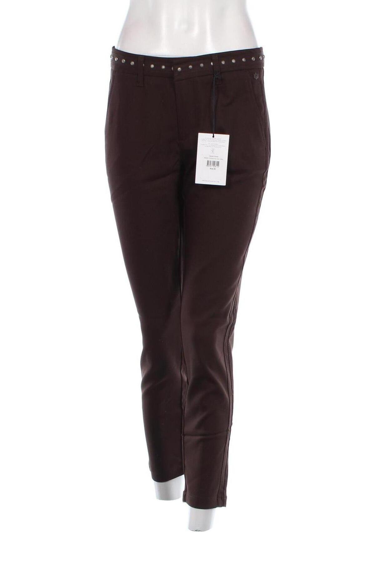 Pantaloni de femei Freeman T. Porter, Mărime L, Culoare Maro, Preț 76,97 Lei