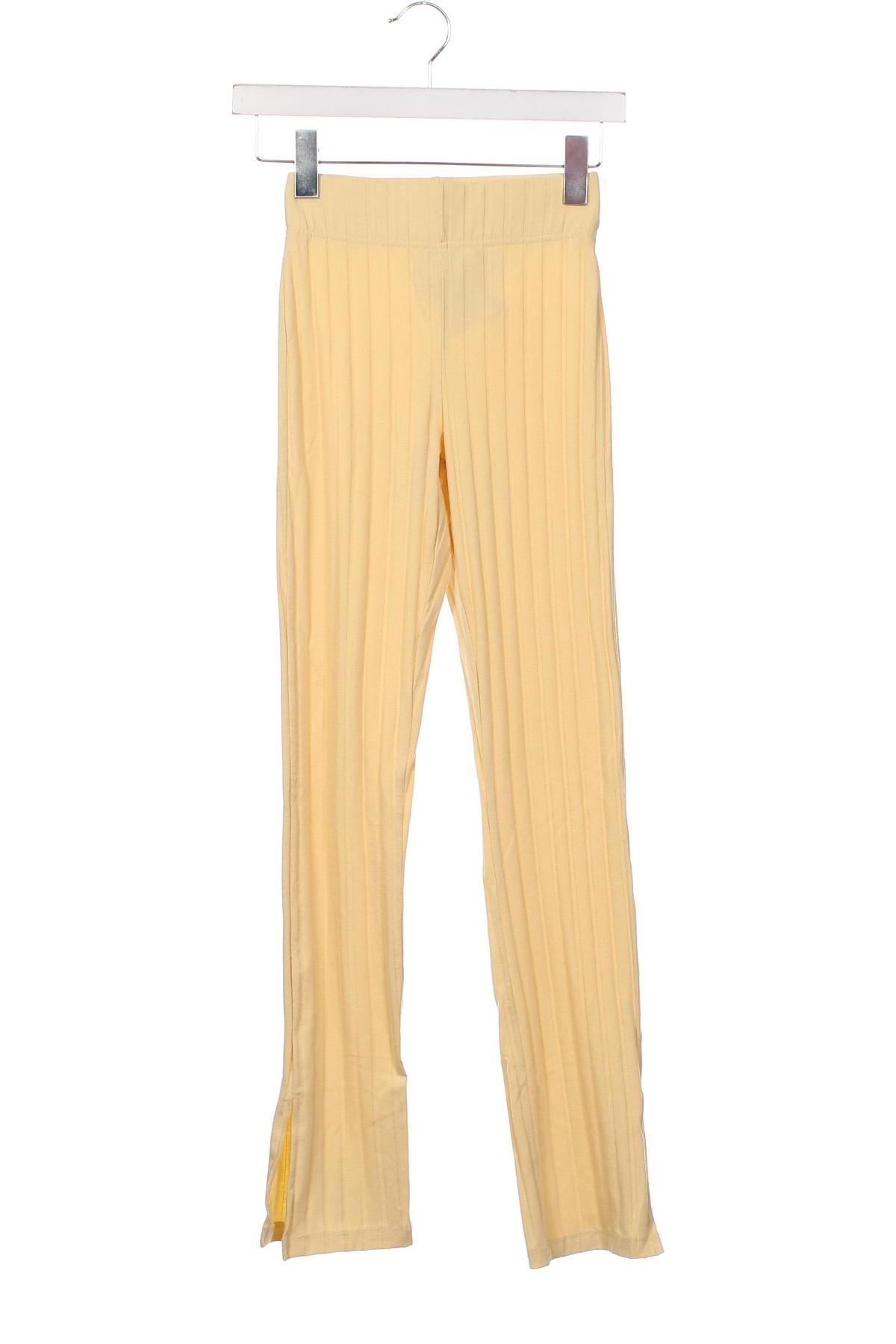 Γυναικείο παντελόνι Gina Tricot, Μέγεθος XXS, Χρώμα Κίτρινο, Τιμή 14,38 €