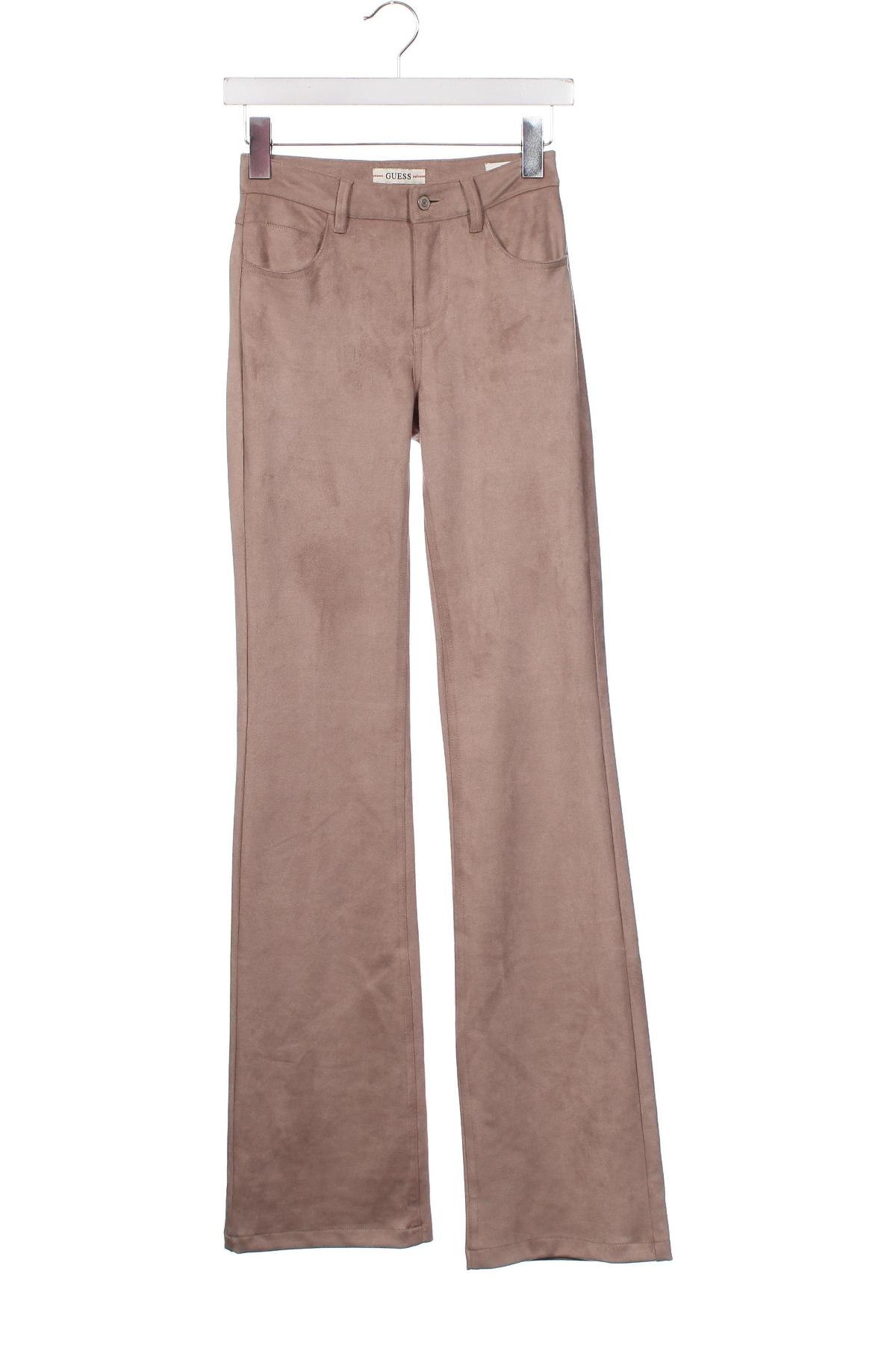 Γυναικείο παντελόνι Guess, Μέγεθος XXS, Χρώμα  Μπέζ, Τιμή 26,60 €
