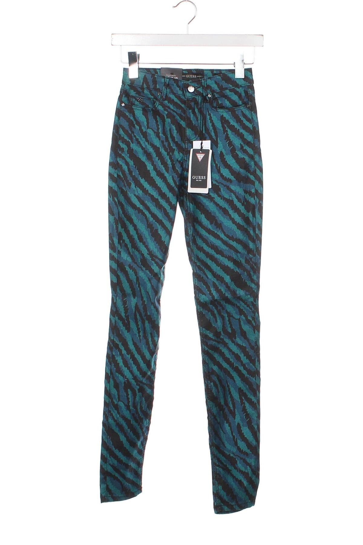 Дамски панталон Guess, Размер XXS, Цвят Многоцветен, Цена 51,60 лв.