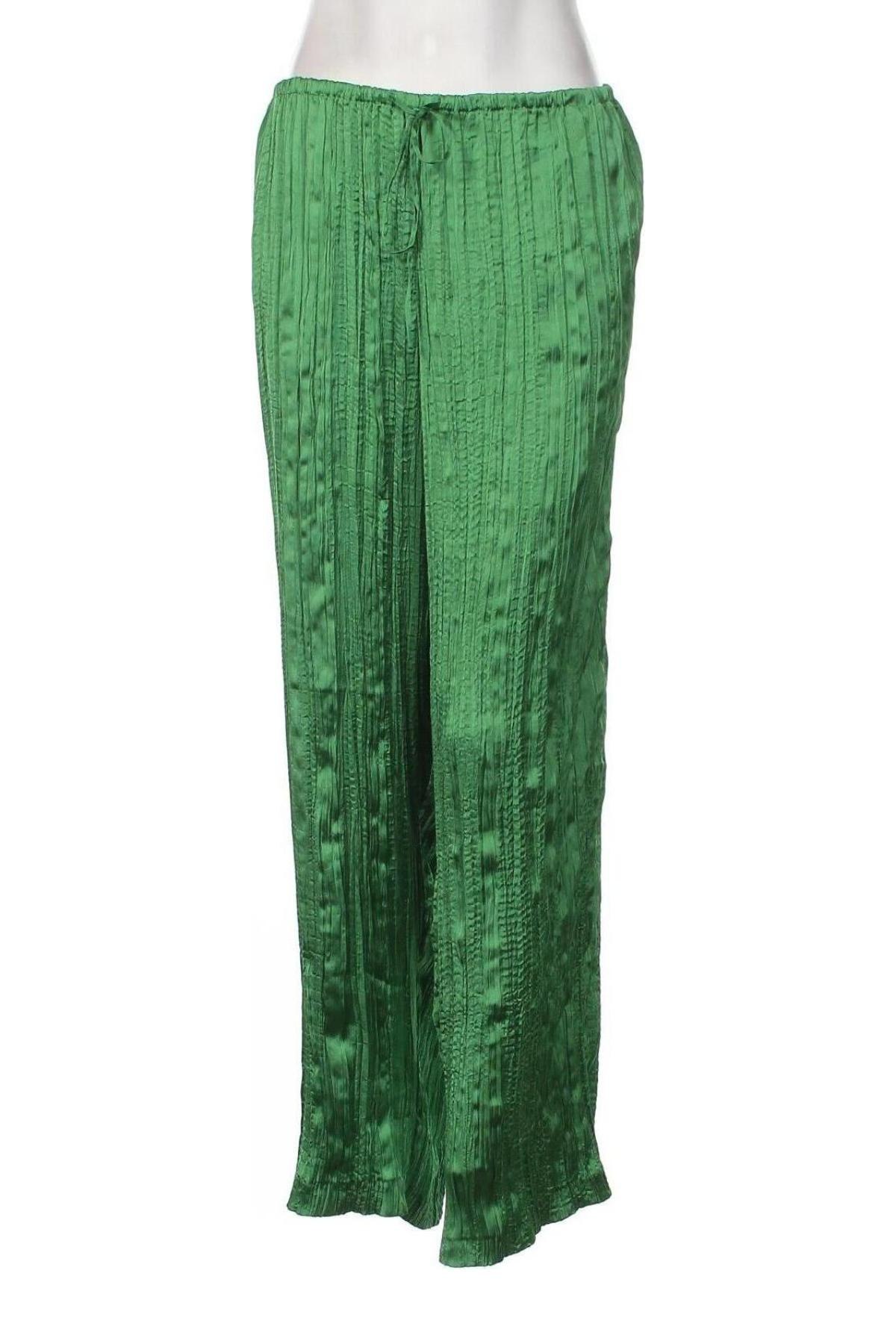 Дамски панталон H&M, Размер XL, Цвят Зелен, Цена 29,00 лв.