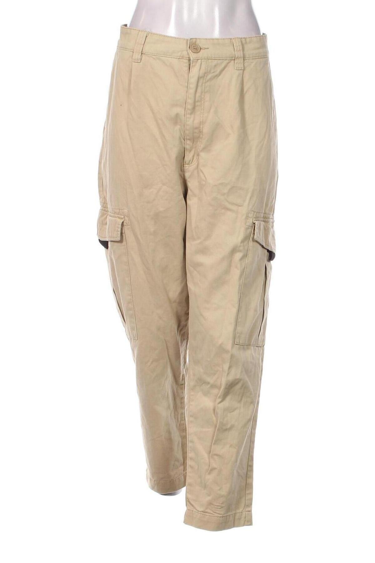 Дамски панталон H&M Divided, Размер XL, Цвят Бежов, Цена 29,00 лв.