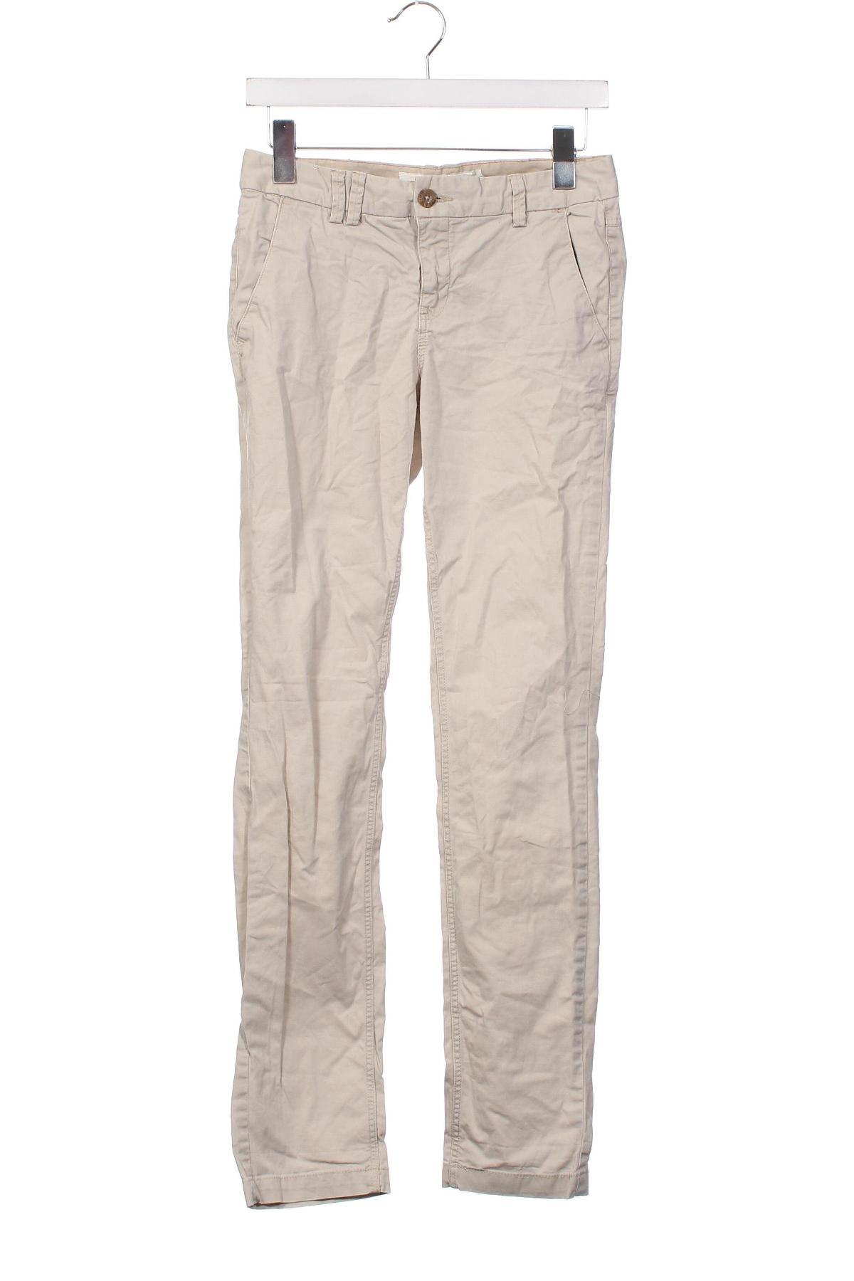 Pantaloni de femei H&M L.O.G.G., Mărime XS, Culoare Ecru, Preț 11,45 Lei