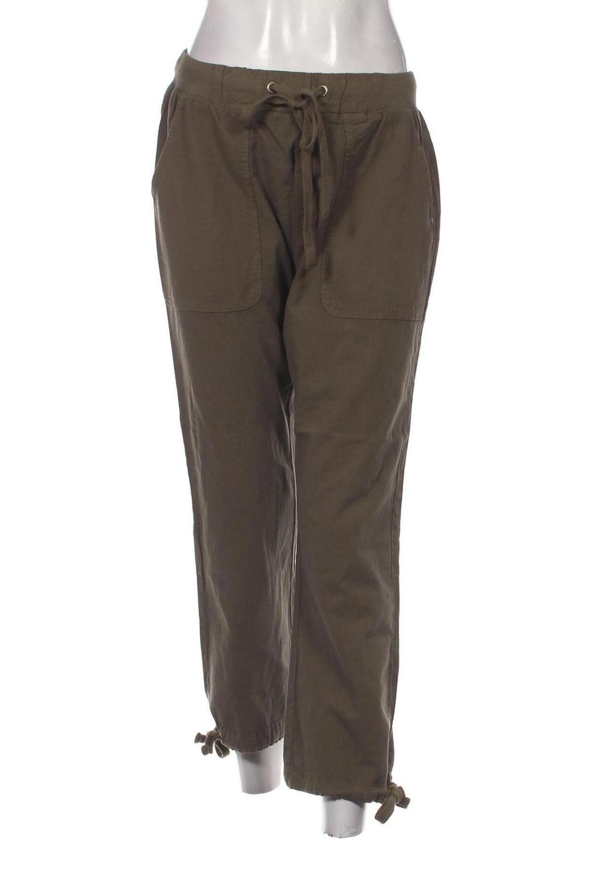 Дамски панталон Kaffe, Размер M, Цвят Зелен, Цена 25,11 лв.