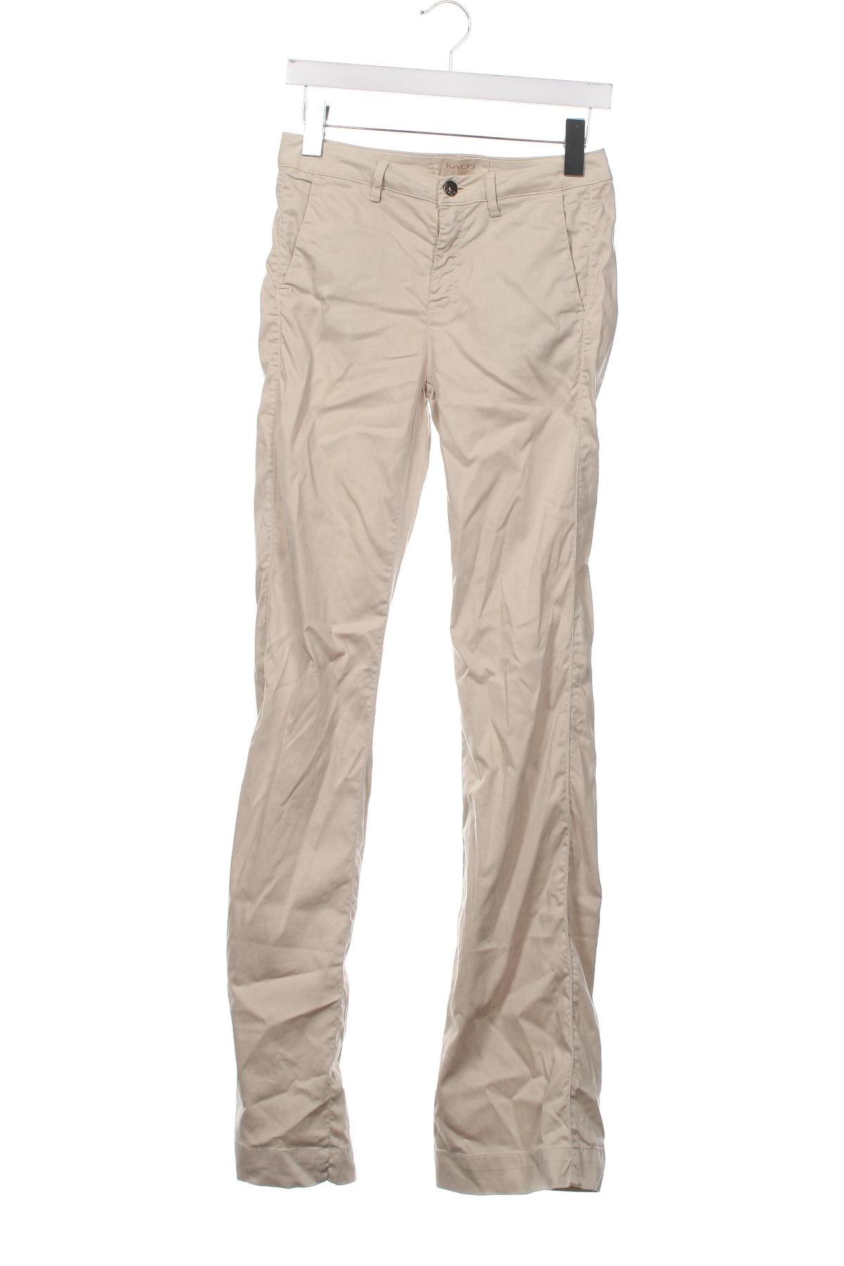 Pantaloni de femei Kaos, Mărime XS, Culoare Bej, Preț 93,29 Lei