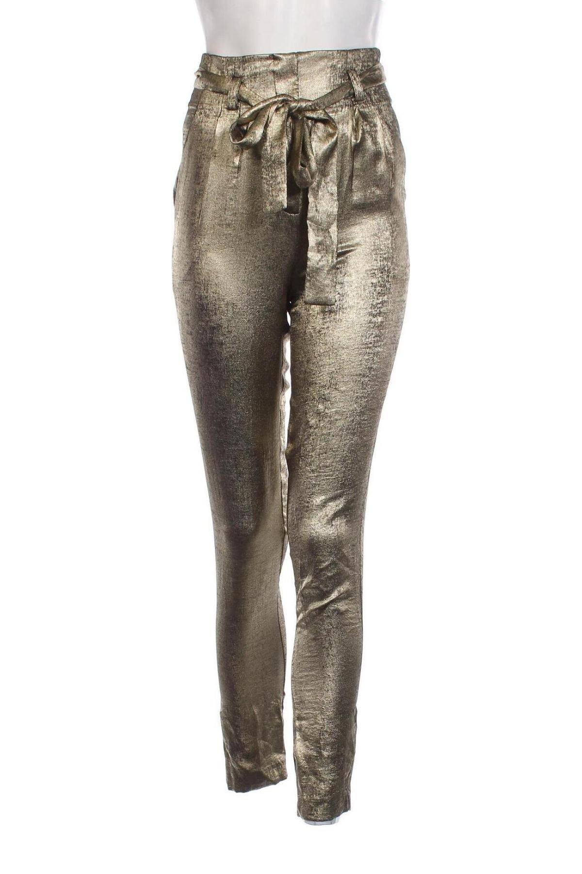 Дамски панталон Kookai, Размер XS, Цвят Златист, Цена 46,80 лв.