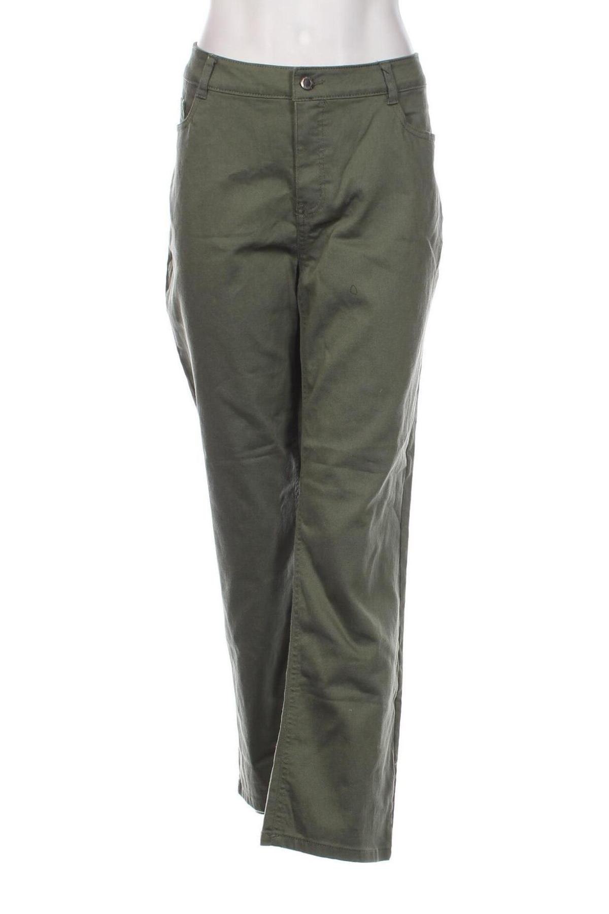 Γυναικείο παντελόνι Laura Torelli, Μέγεθος 3XL, Χρώμα Πράσινο, Τιμή 15,25 €
