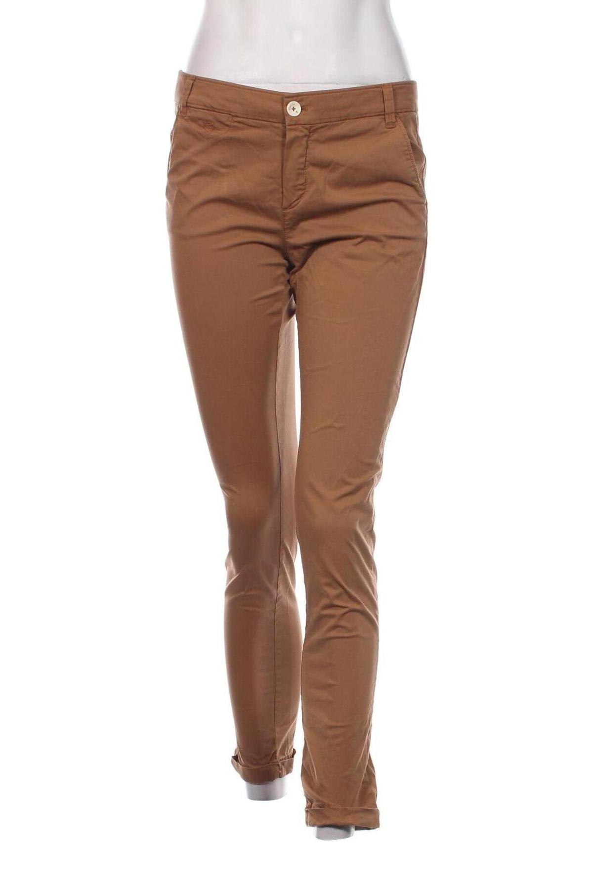Дамски панталон Massimo Dutti, Размер M, Цвят Бежов, Цена 184,30 лв.