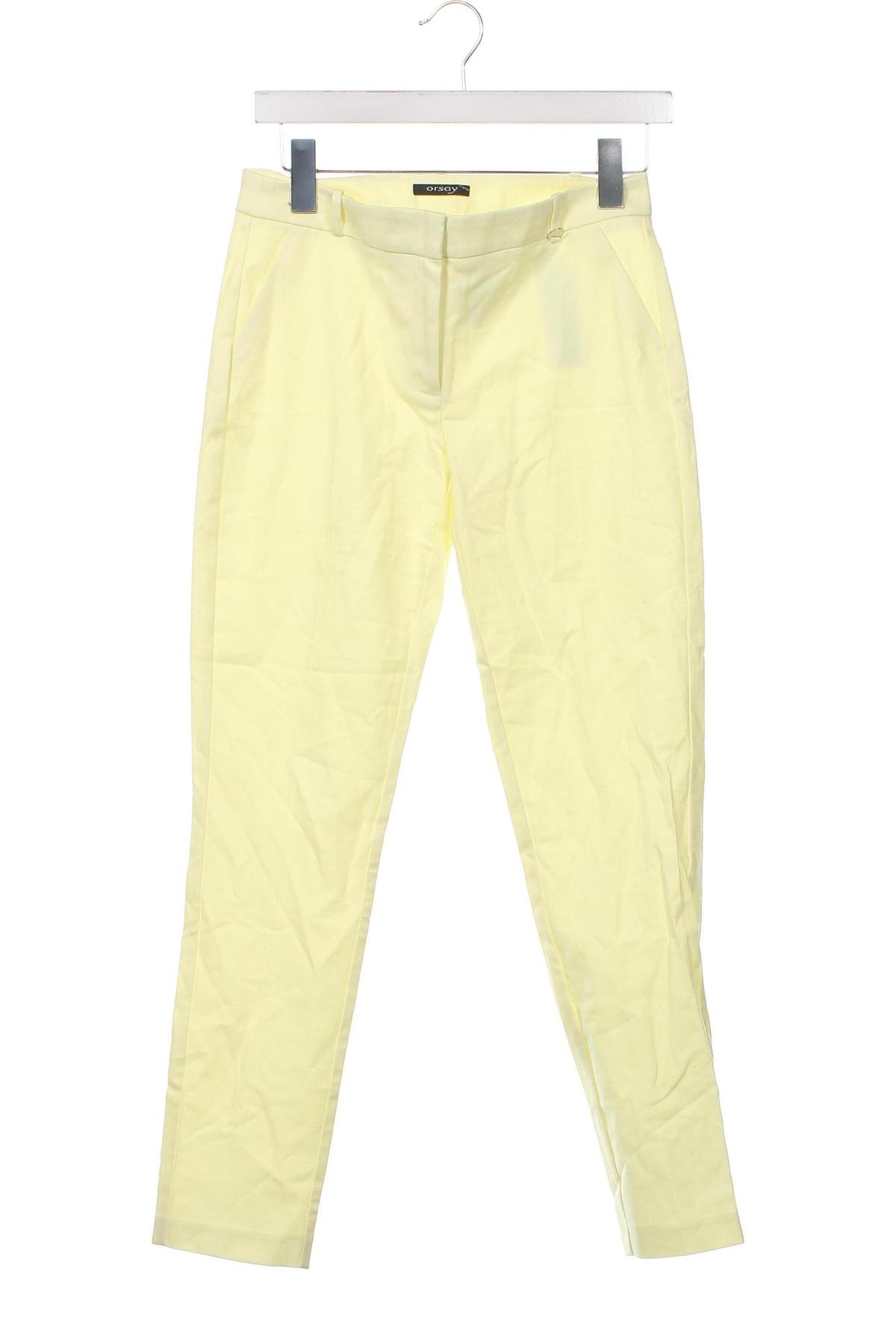Pantaloni de femei Orsay, Mărime XS, Culoare Galben, Preț 95,39 Lei