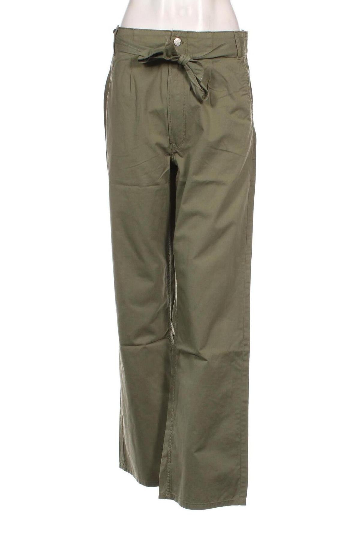 Дамски панталон Pepe Jeans, Размер S, Цвят Зелен, Цена 101,40 лв.