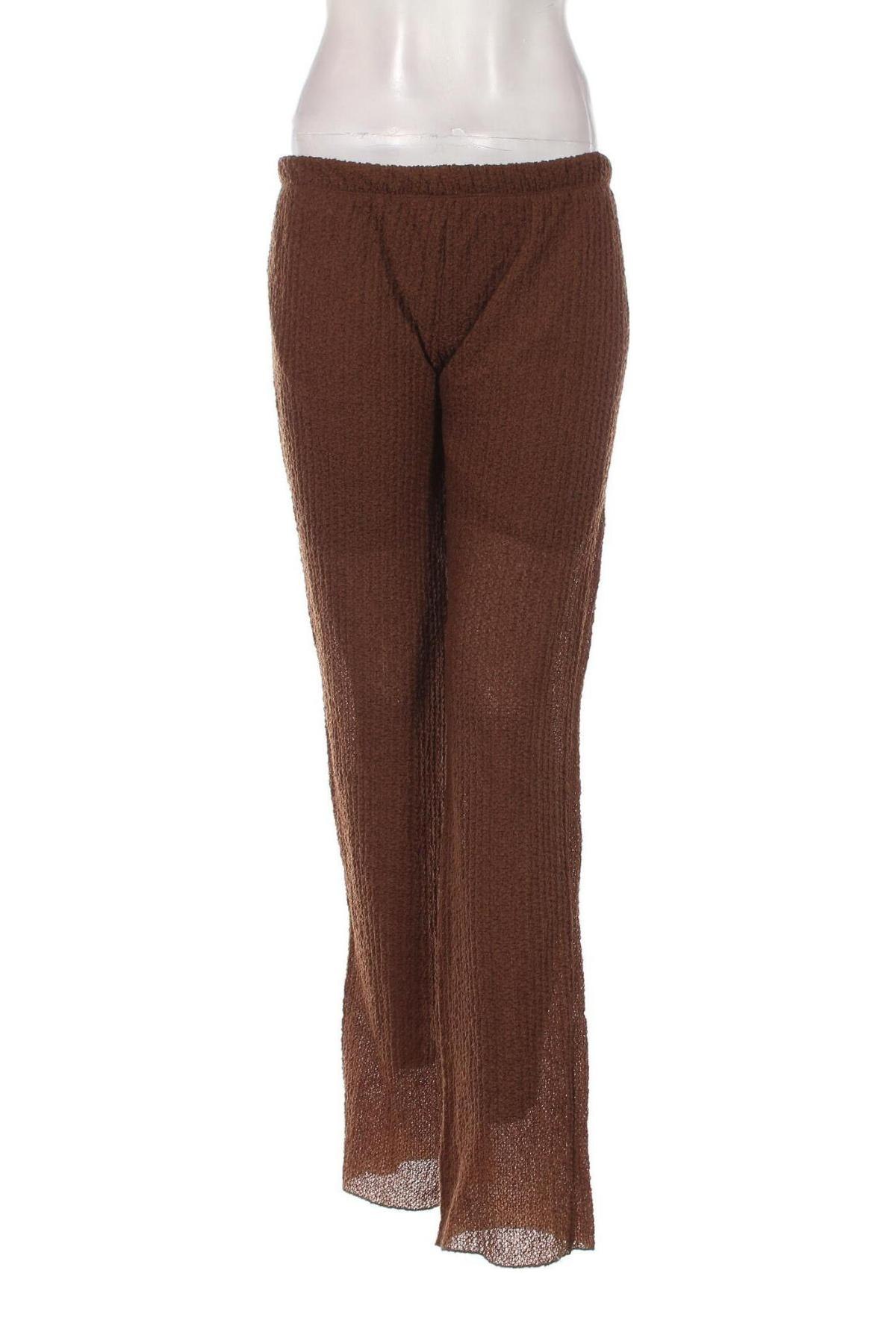 Γυναικείο παντελόνι Pull&Bear, Μέγεθος L, Χρώμα Καφέ, Τιμή 10,20 €
