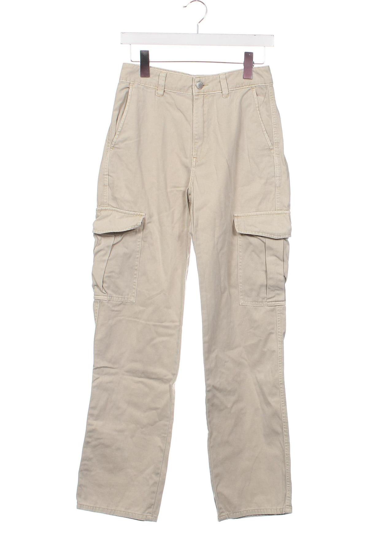 Дамски панталон Pull&Bear, Размер S, Цвят Бежов, Цена 16,72 лв.