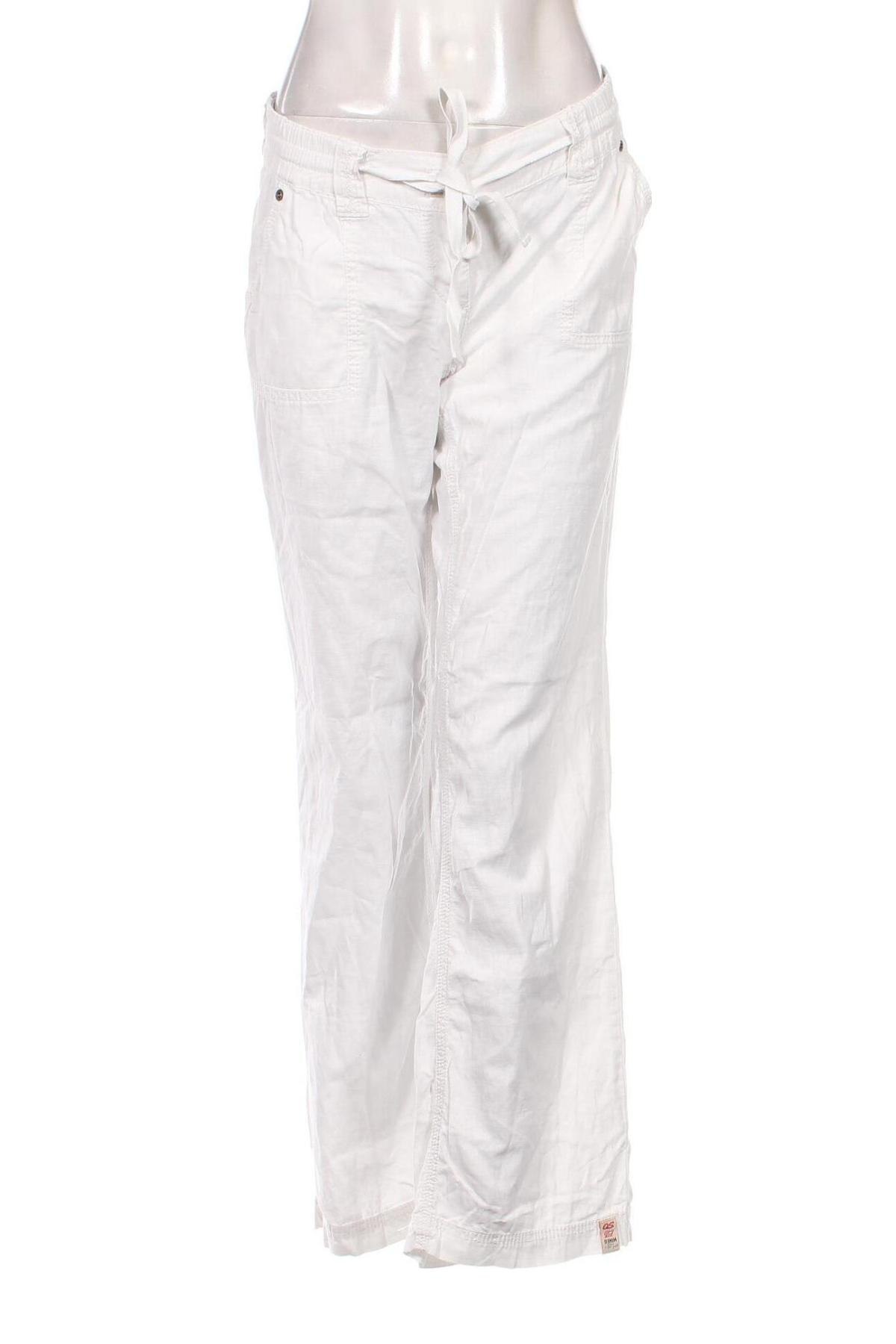 Дамски панталон Q/S by S.Oliver, Размер S, Цвят Бял, Цена 22,23 лв.