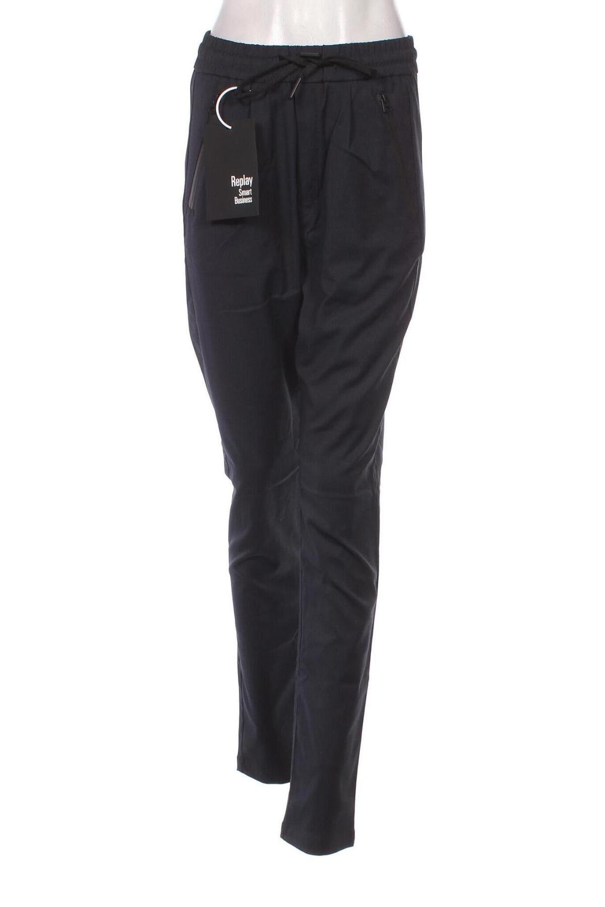 Pantaloni de femei Replay, Mărime S, Culoare Albastru, Preț 201,32 Lei