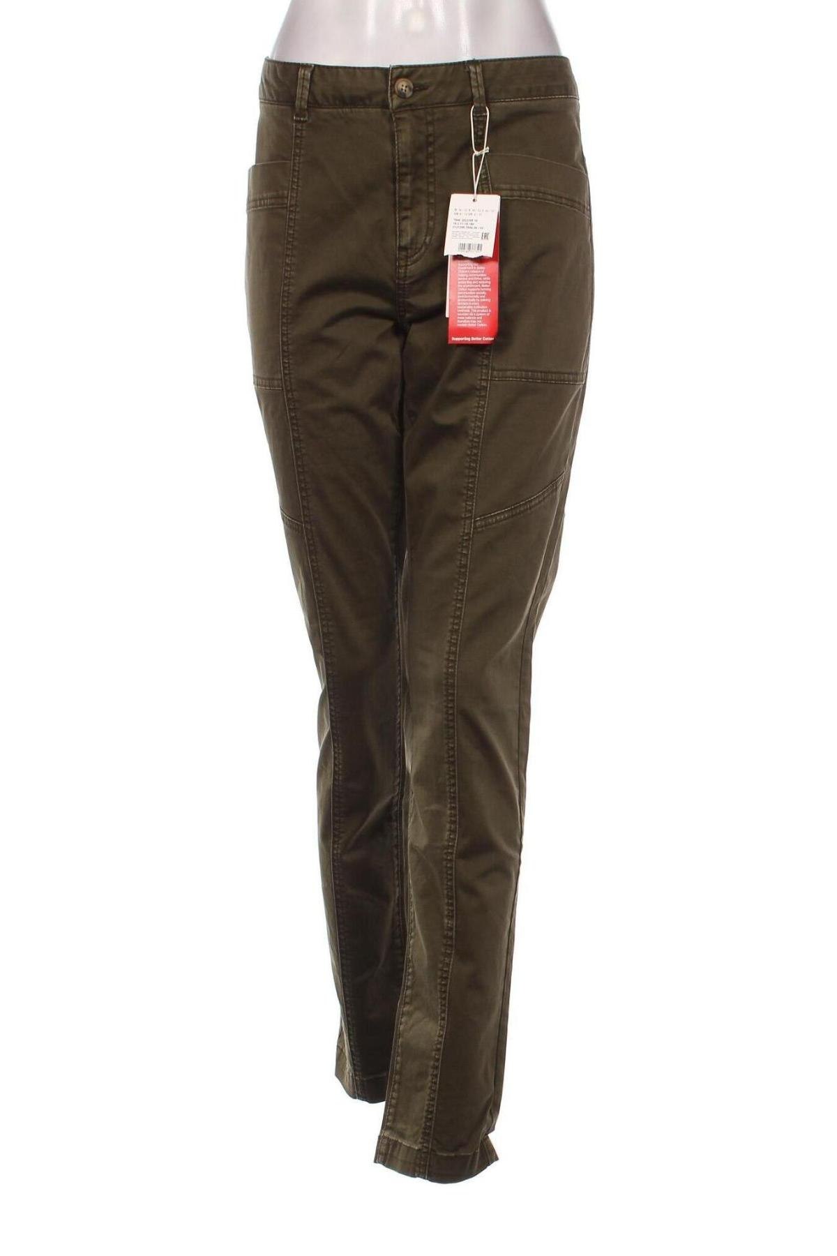 Дамски панталон S.Oliver, Размер M, Цвят Зелен, Цена 9,30 лв.