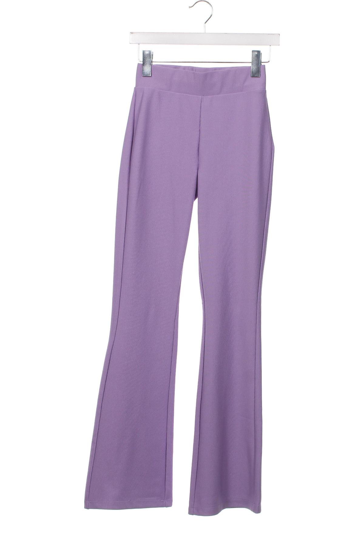 Дамски панталон Sinsay, Размер XS, Цвят Лилав, Цена 29,40 лв.