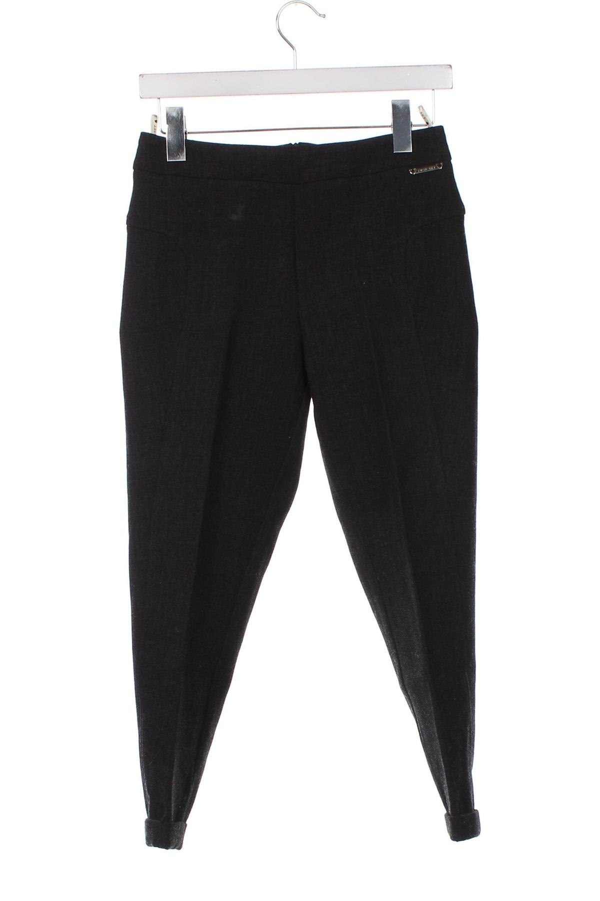 Дамски панталон TWINSET, Размер XS, Цвят Сив, Цена 89,82 лв.