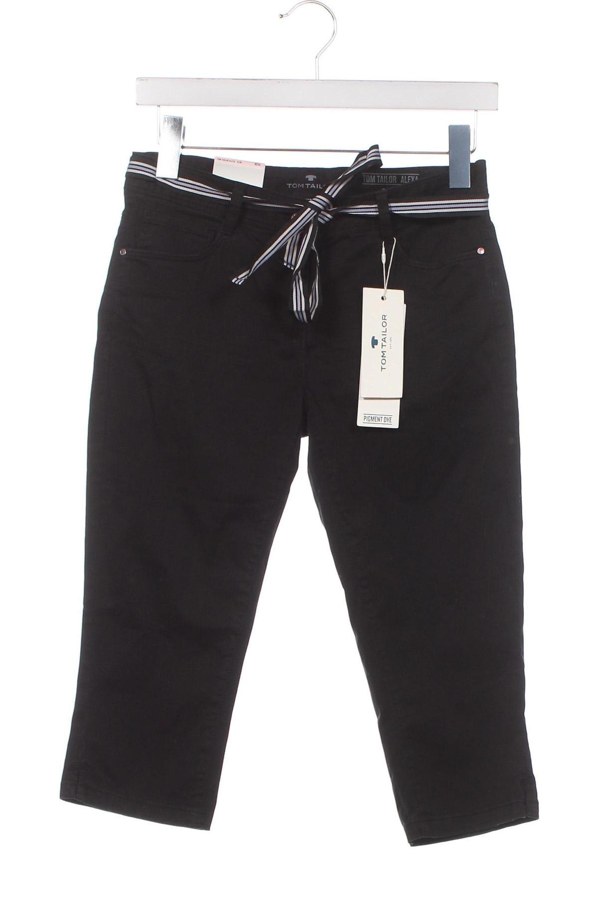 Дамски панталон Tom Tailor, Размер XS, Цвят Черен, Цена 93,09 лв.