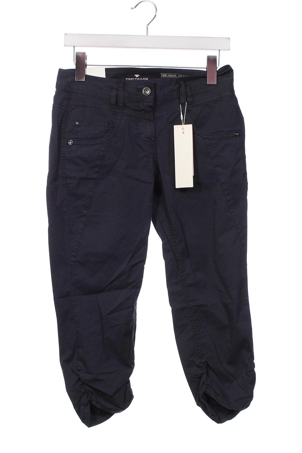 Дамски панталон Tom Tailor, Размер XS, Цвят Син, Цена 22,32 лв.