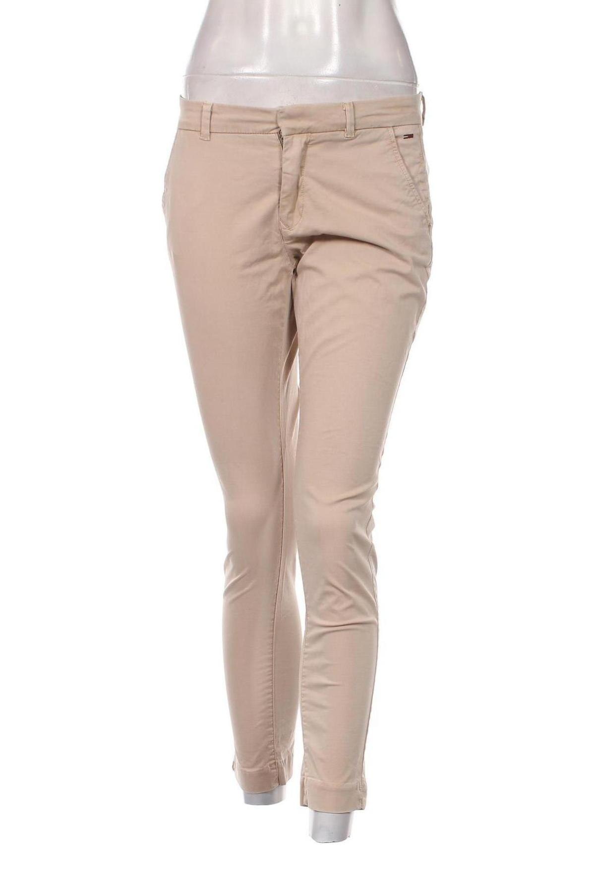 Pantaloni de femei Tommy Hilfiger, Mărime S, Culoare Bej, Preț 146,94 Lei